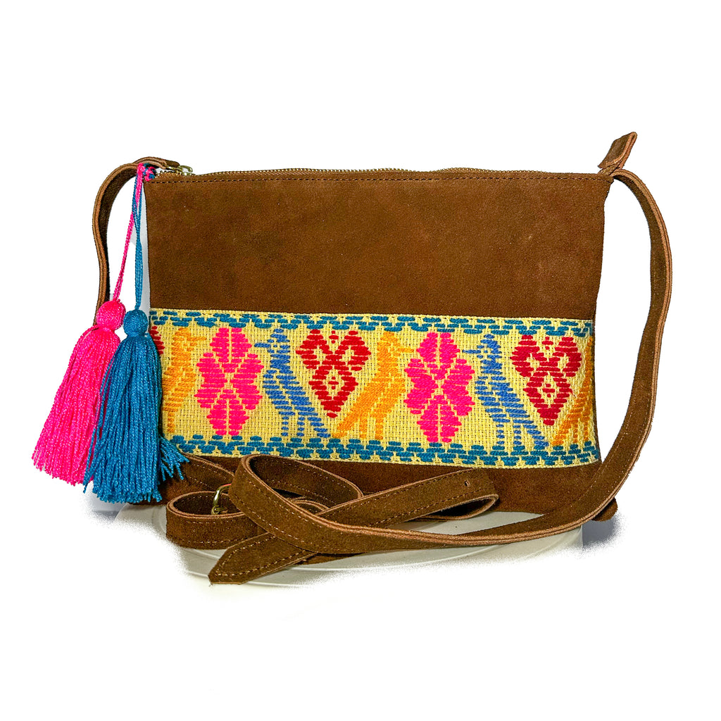 Crossbody Bordado a Mano "Vicenta" – Multicolor – Raízal