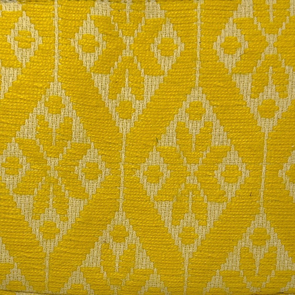 Cosmetiquera Bordado a mano "Cecilia" – Amarilla – Raízal
