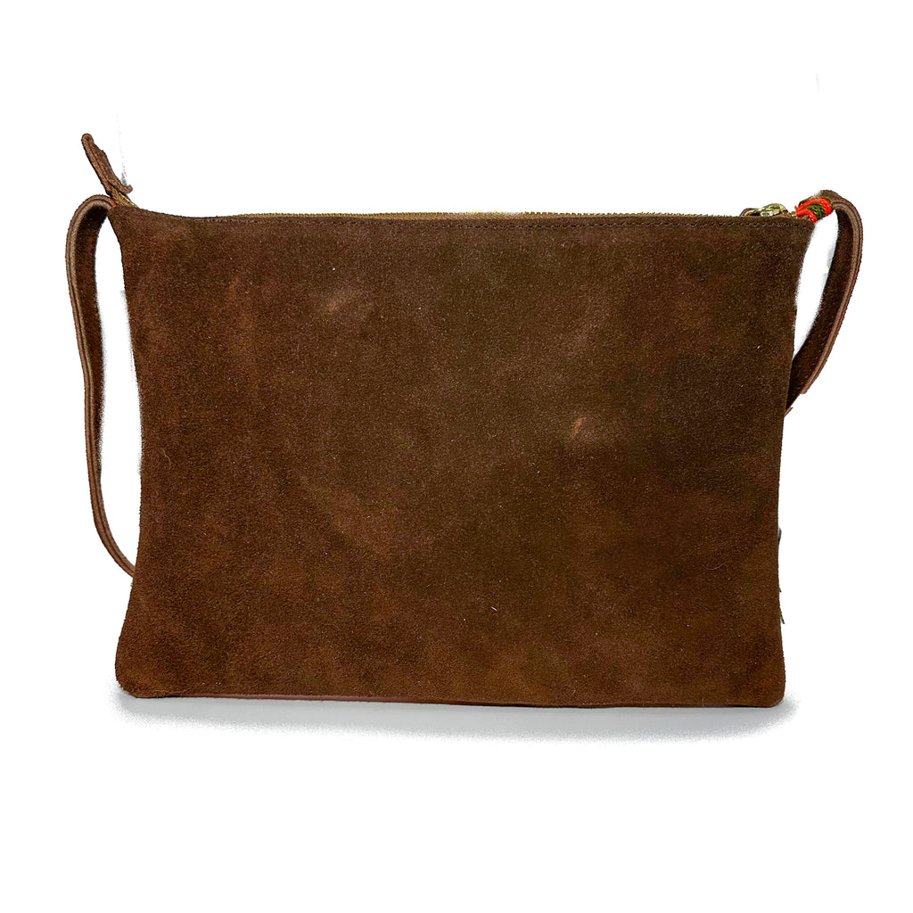 Crossbody Bordado a Mano "Vicenta" – Naranja – Raízal