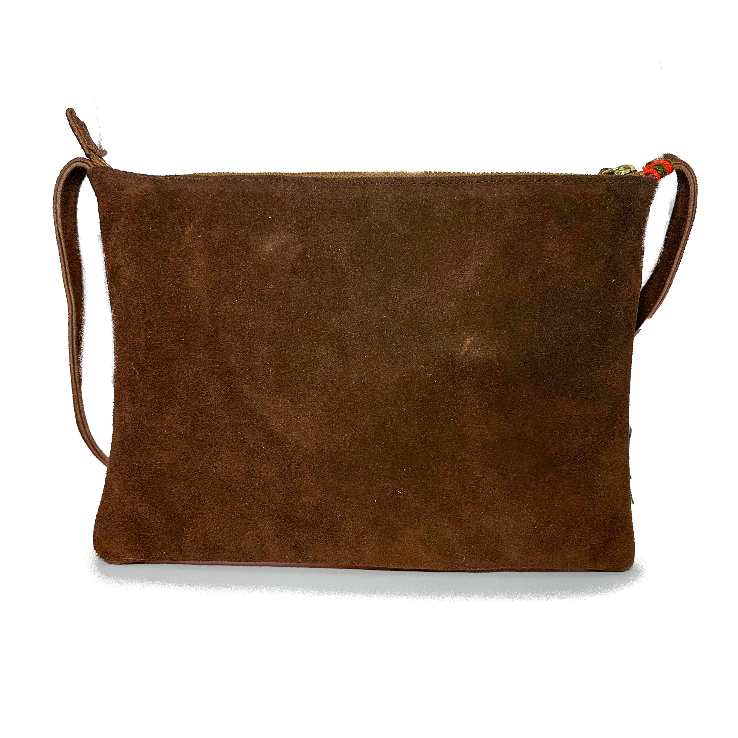 Crossbody Bordado a Mano "Vicenta" – Naranja – Raízal
