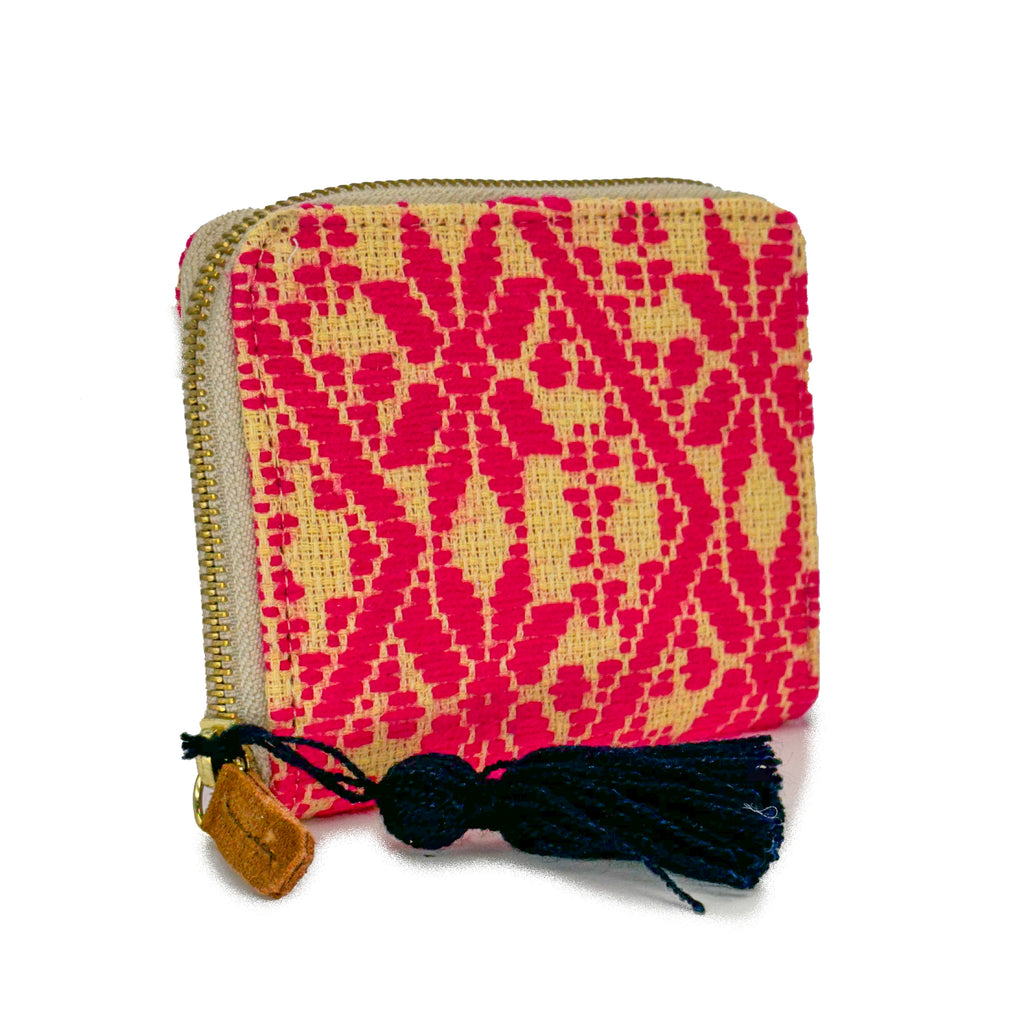 Cartera Bordado a mano "Matilde" – Rosa – Raízal