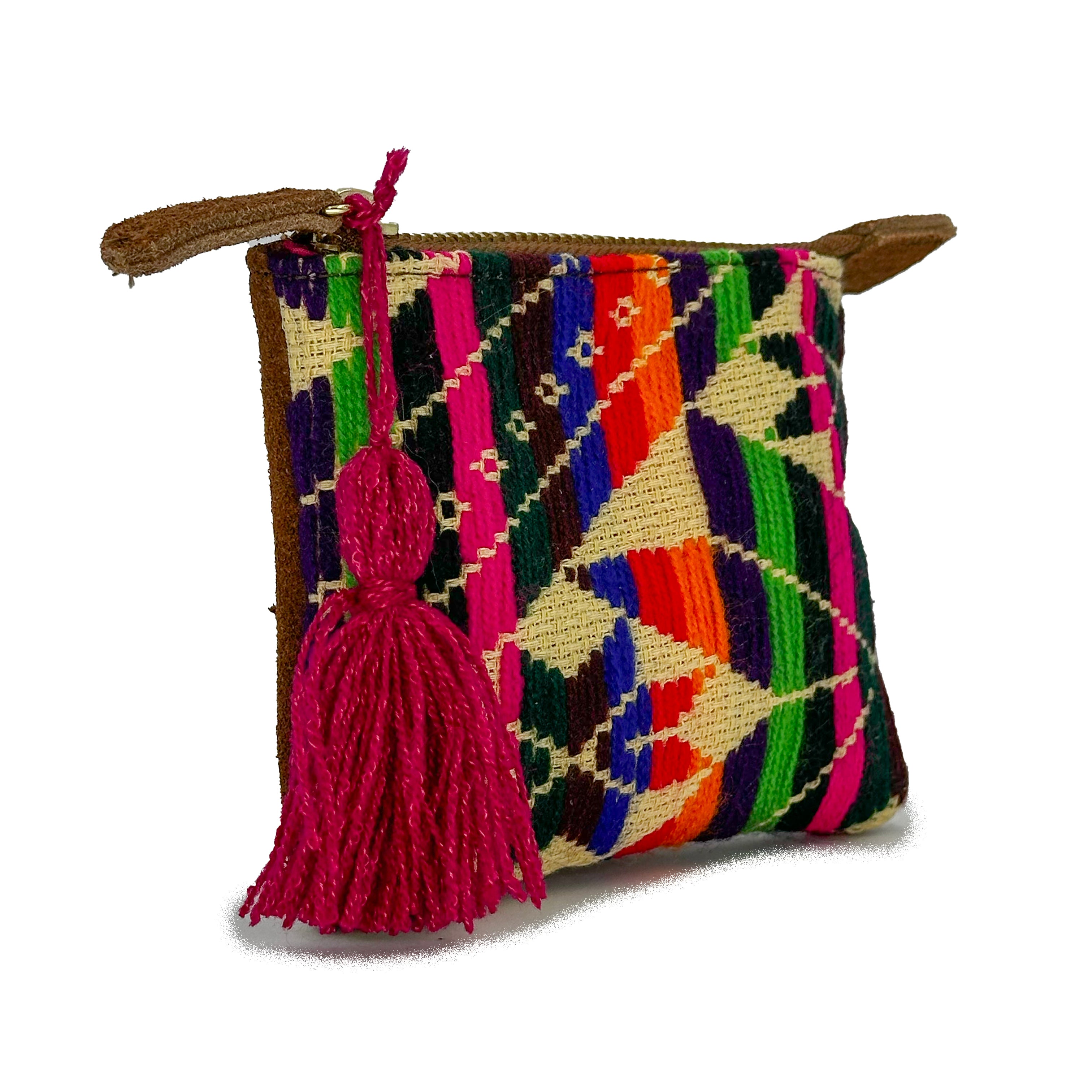 Monedero Bordado a Mano "Elisa" – Multicolor – Raízal