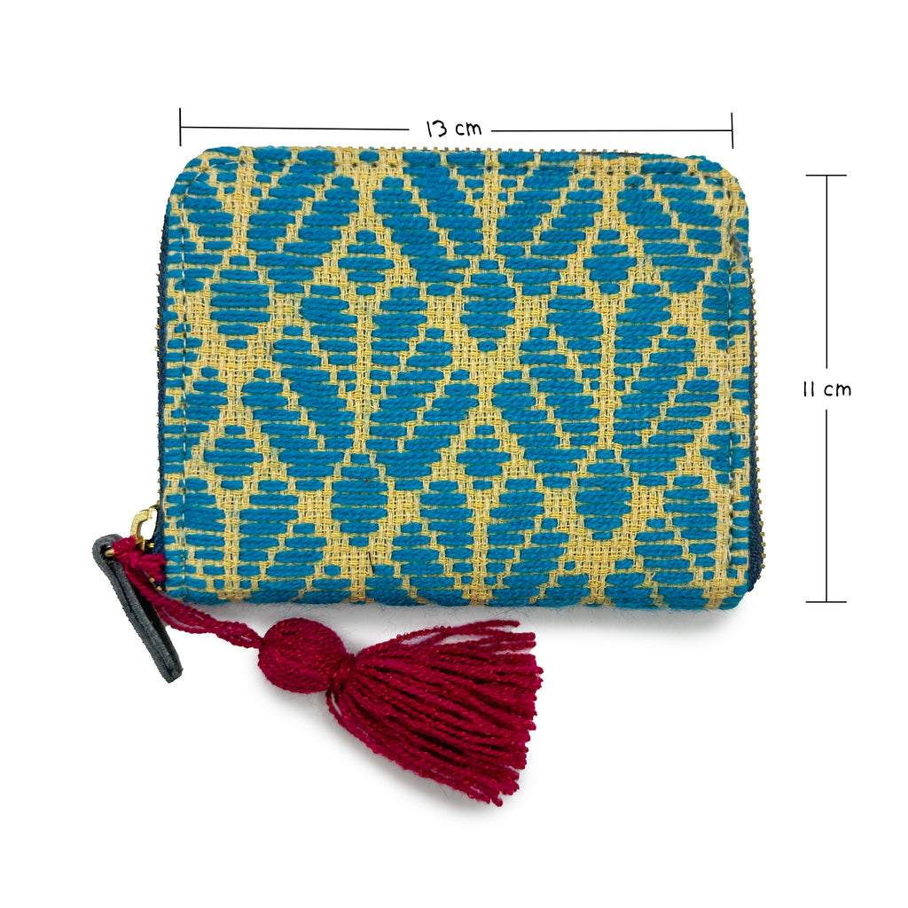 Cartera Bordado a mano "Matilde" – Azul – Raízal