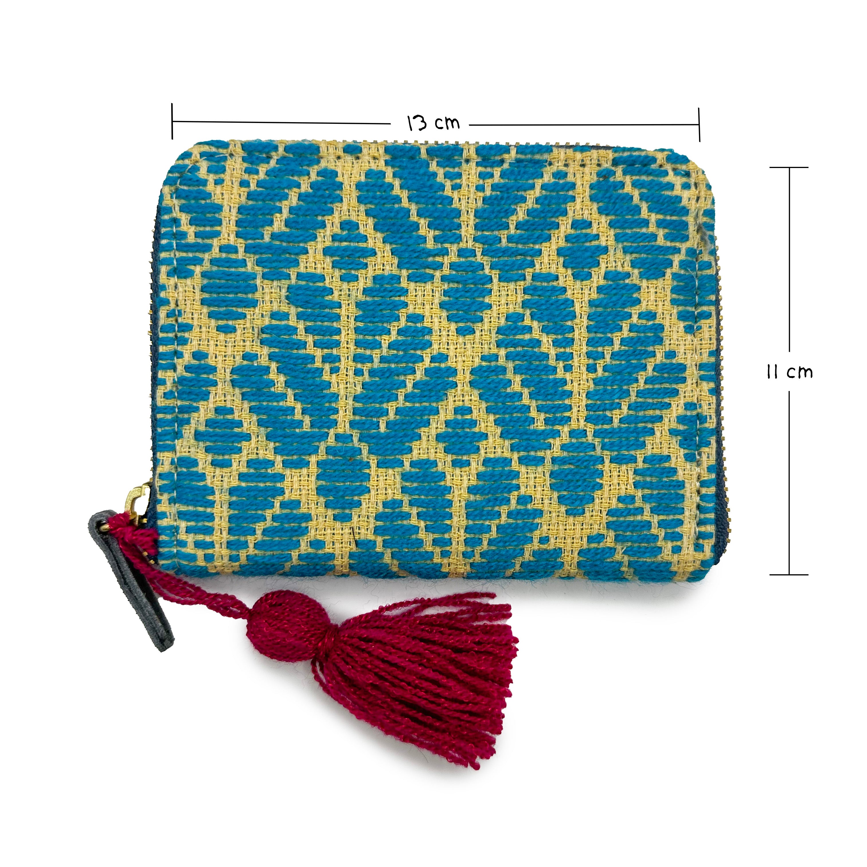 Cartera Bordado a mano "Matilde" – Azul – Raízal