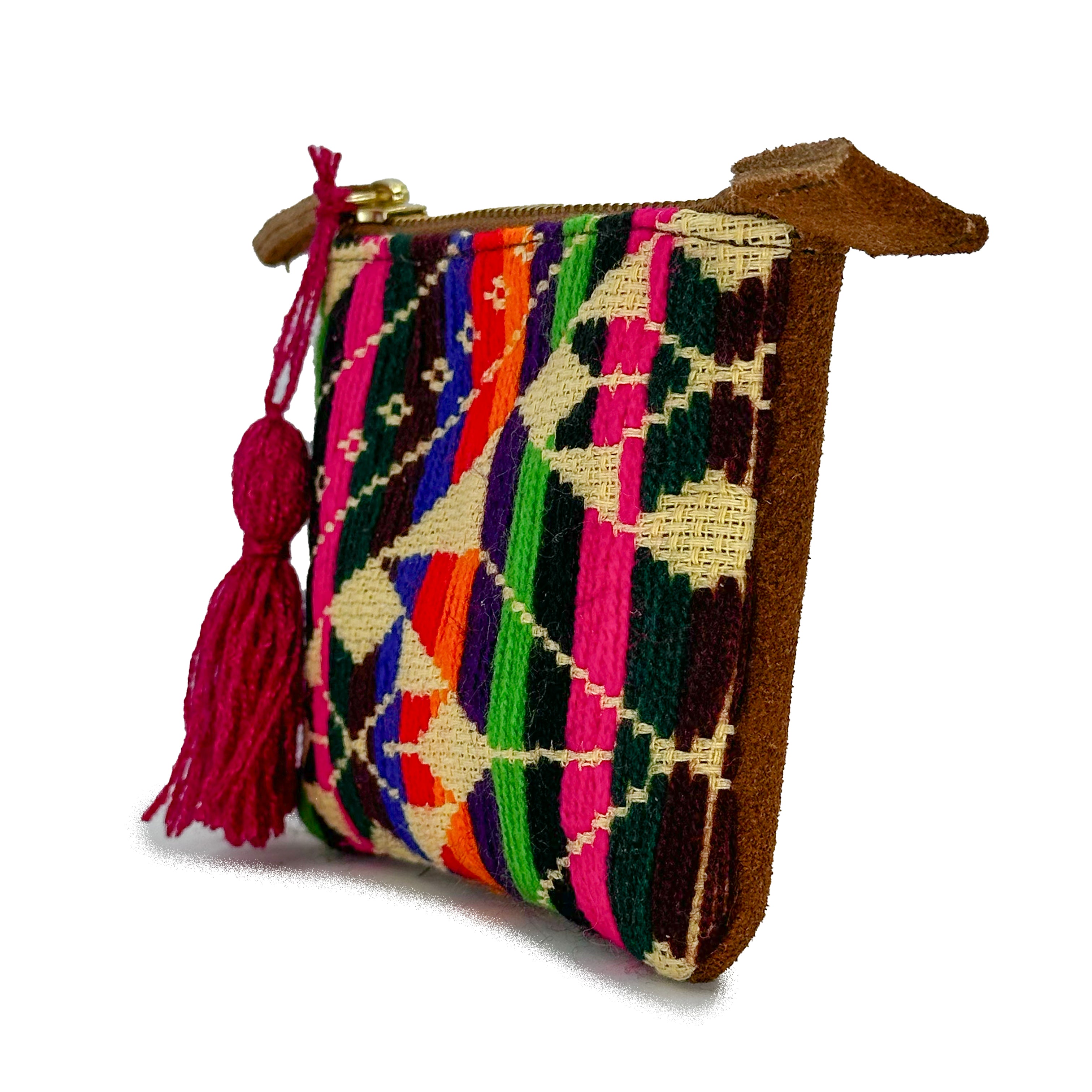 Monedero Bordado a Mano "Elisa" – Multicolor – Raízal