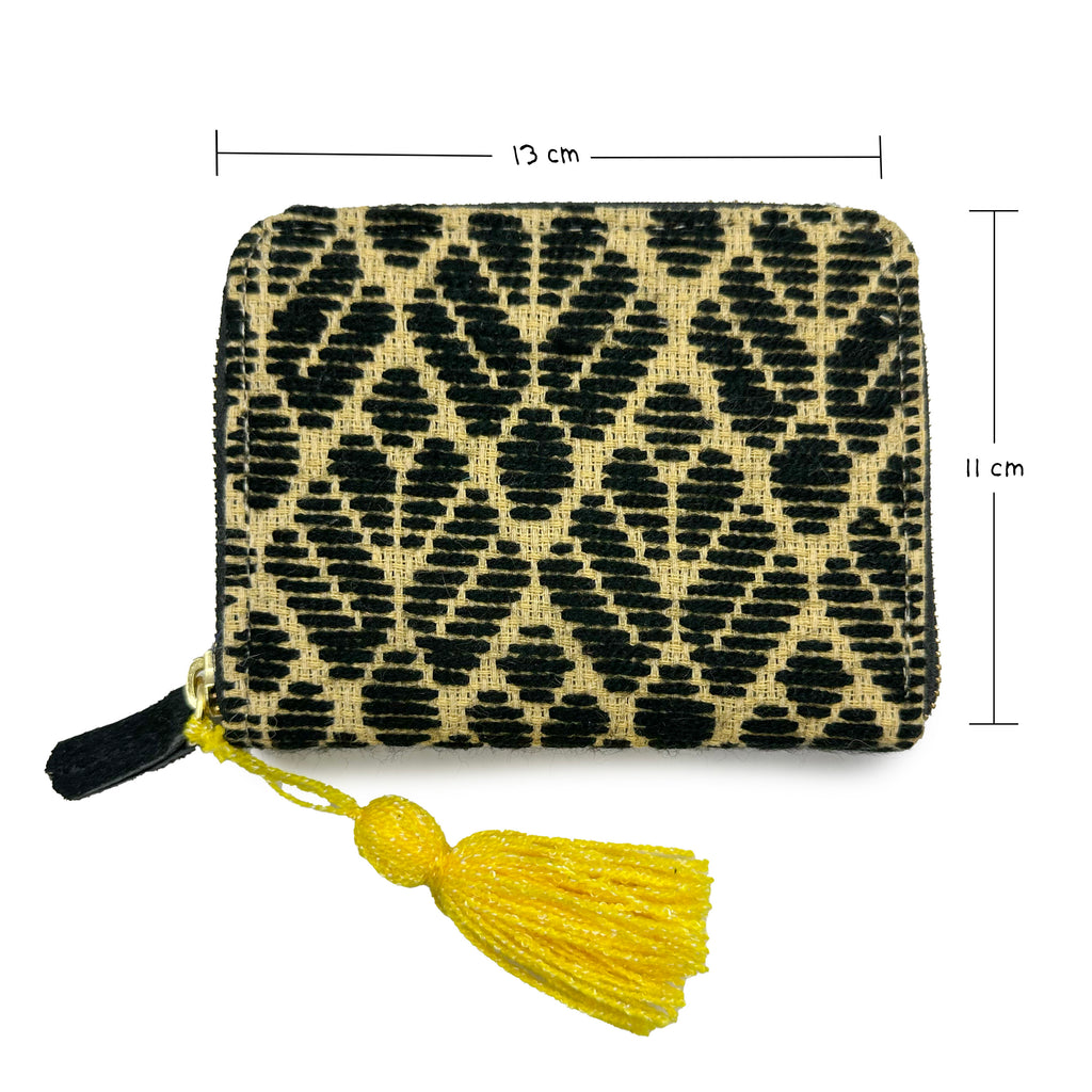 Cartera Bordado a mano "Matilde" – Negro – Raízal
