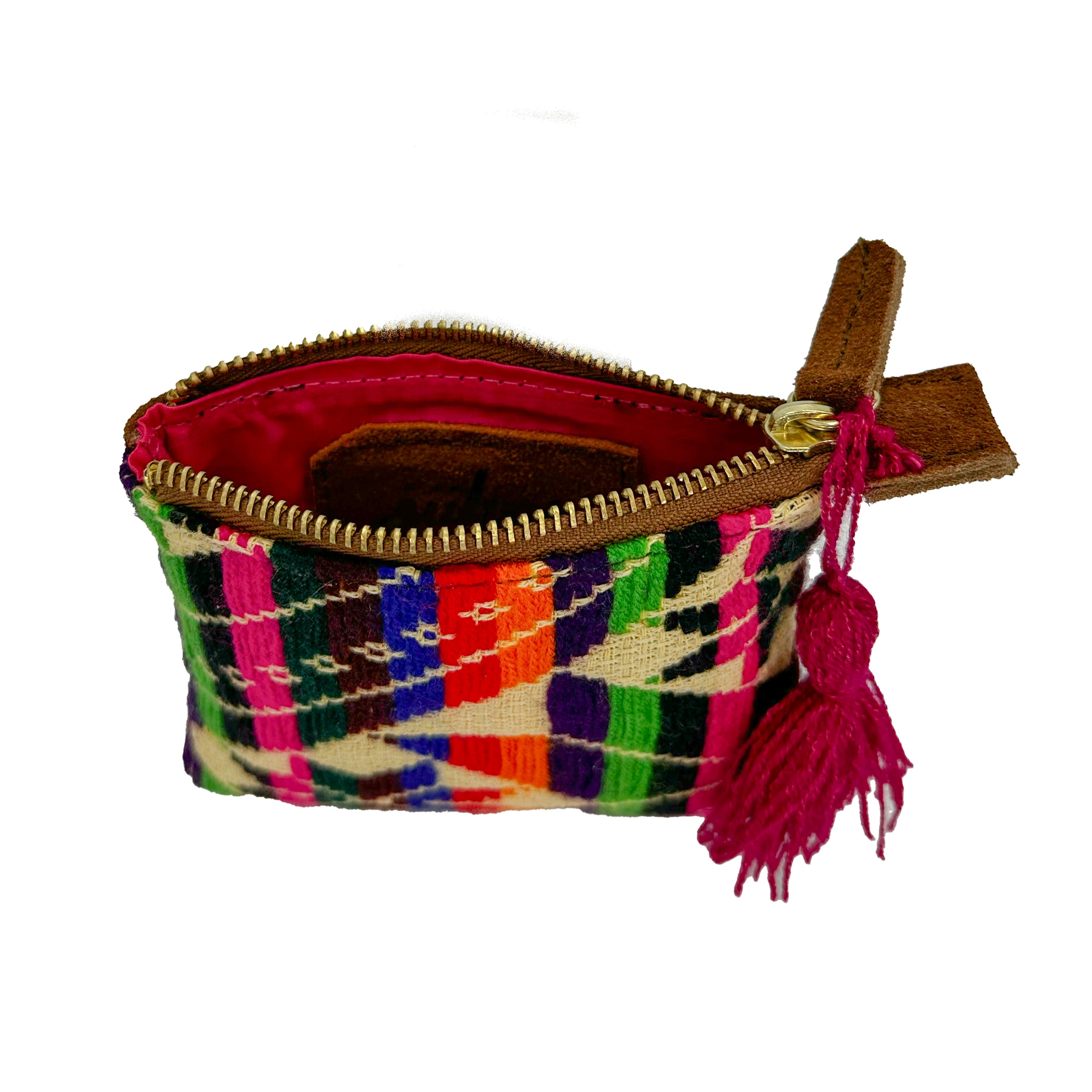 Monedero Bordado a Mano "Elisa" – Multicolor – Raízal
