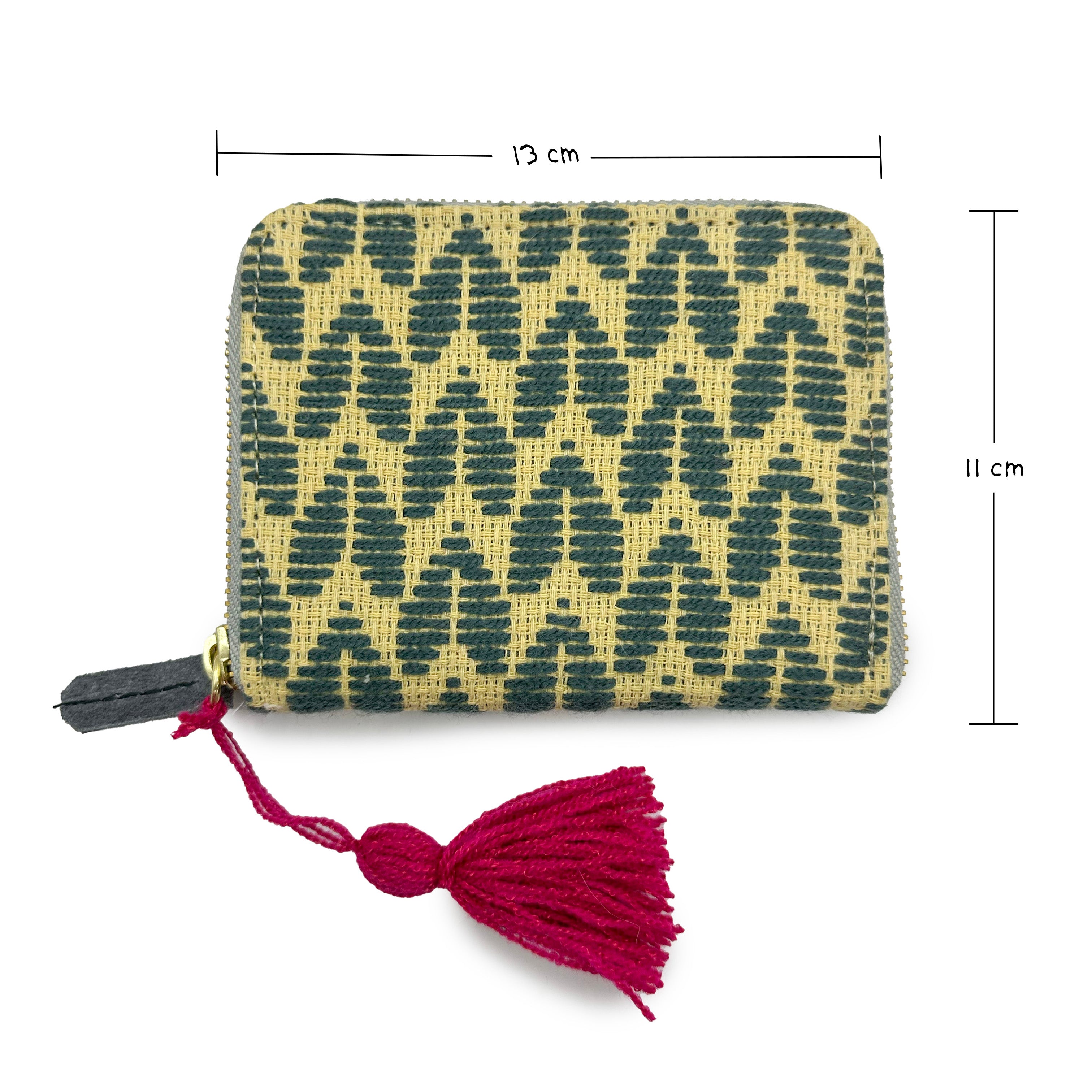 Cartera Bordado a mano "Matilde" – Gris – Raízal