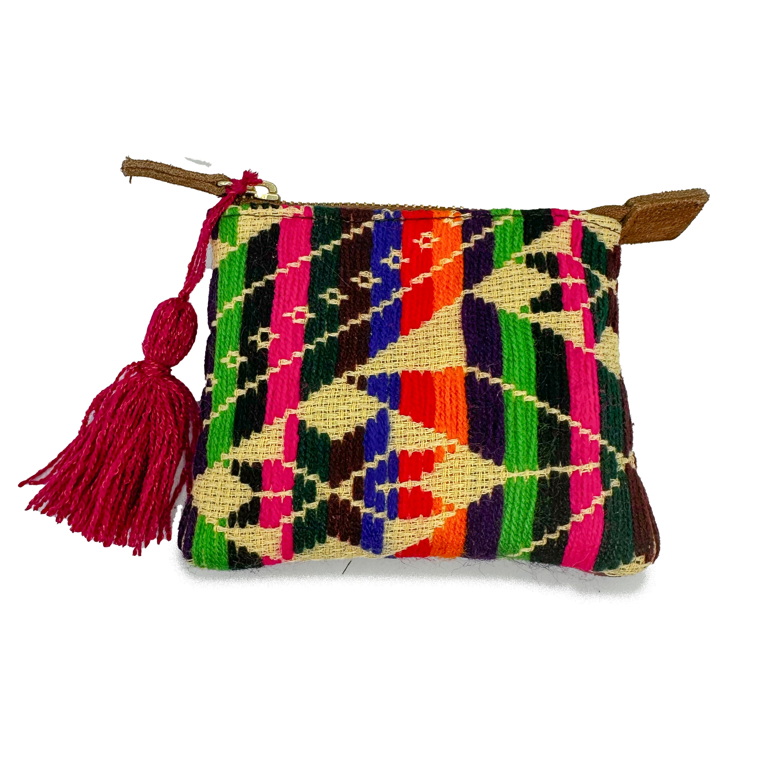 Monedero Bordado a Mano "Elisa" – Multicolor – Raízal