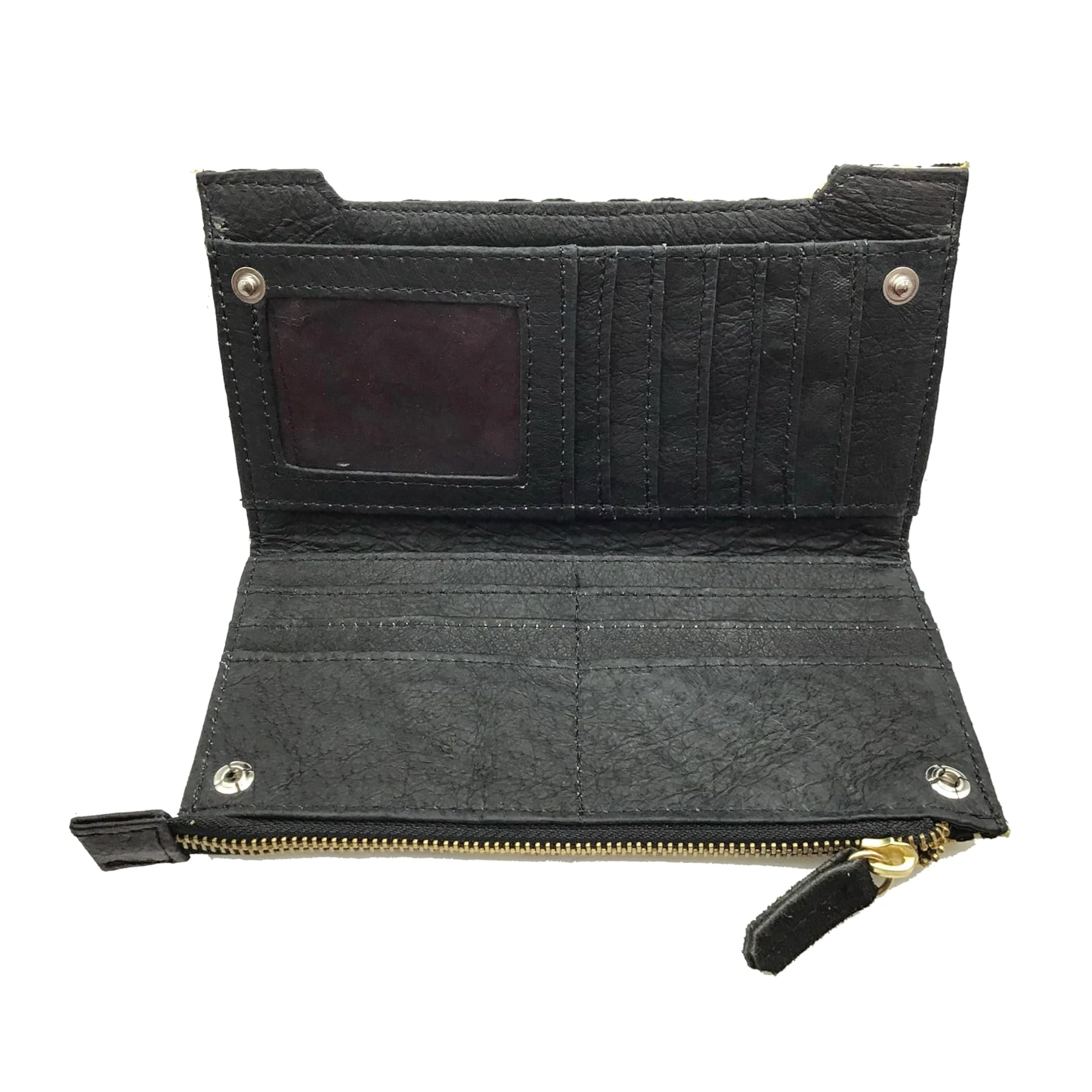Cartera Bordado a mano "Ofelia" – Negro – Raízal