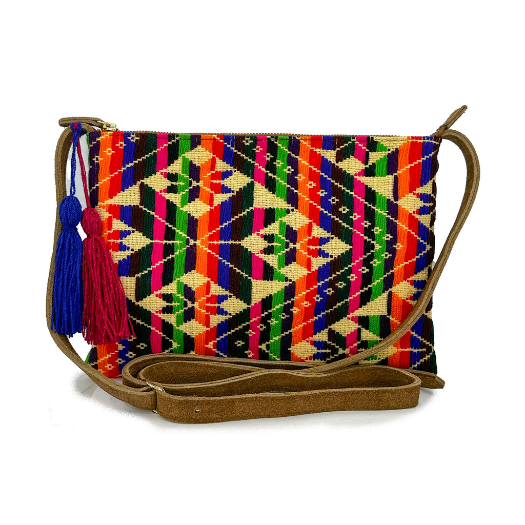 Crossbody Bordado a Mano "Vicenta" – Multicolor – Raízal