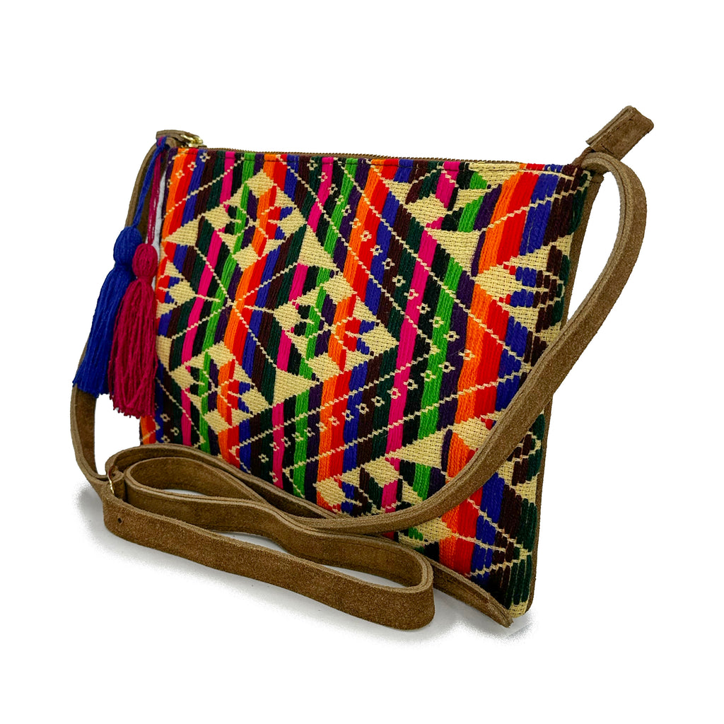 Crossbody Bordado a Mano "Vicenta" – Multicolor – Raízal