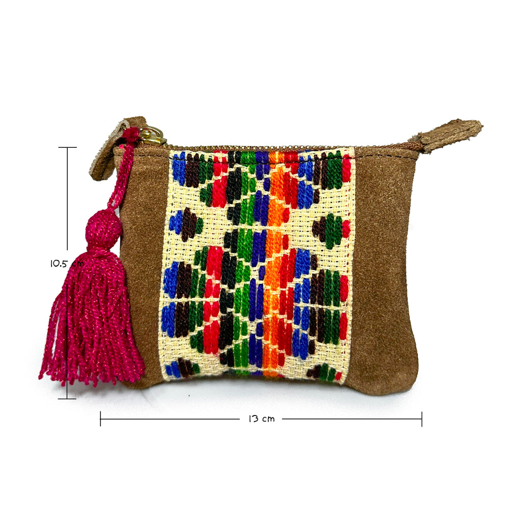Monedero Bordado a Mano "Elisa" – Multicolor – Raízal