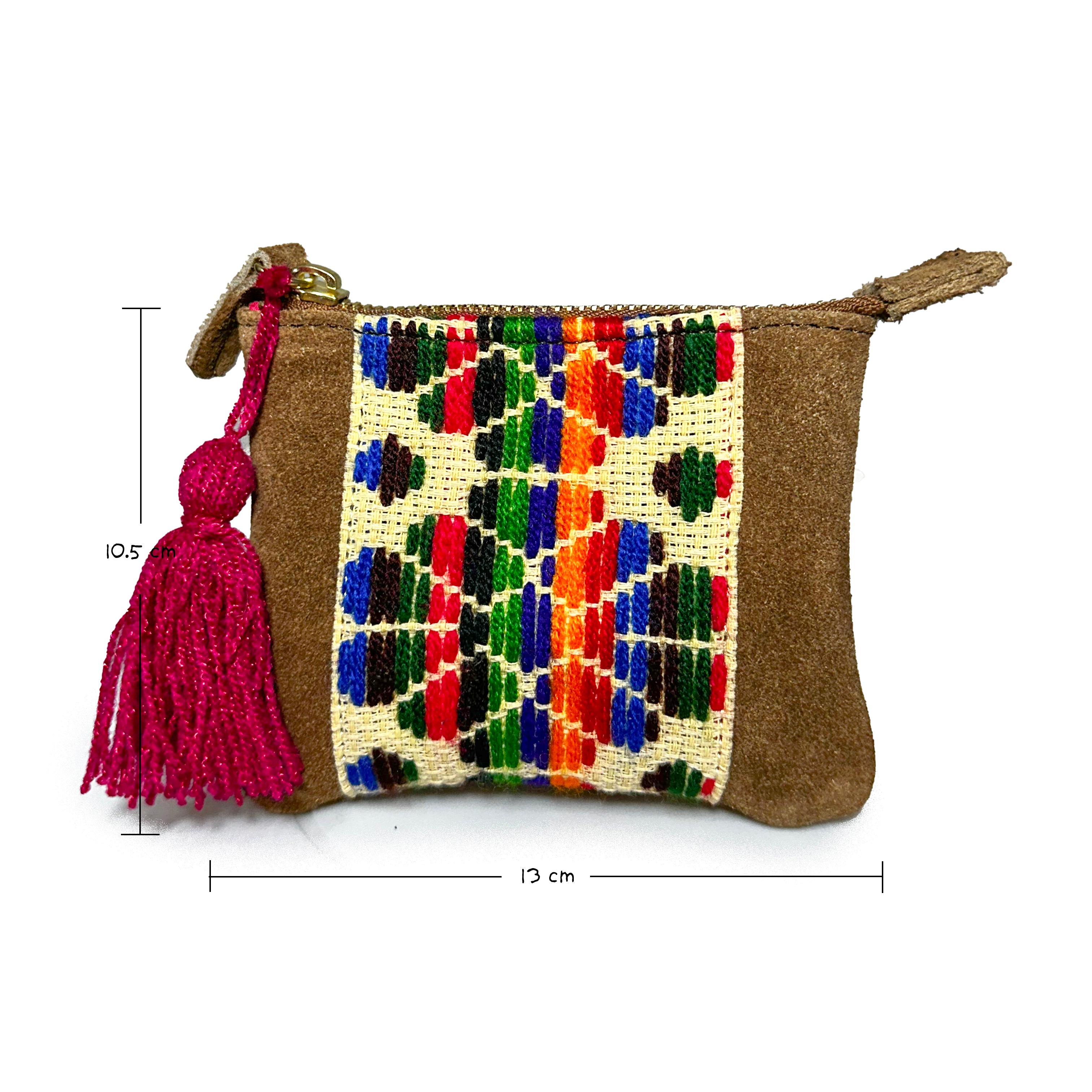 Monedero Bordado a Mano "Elisa" – Multicolor – Raízal