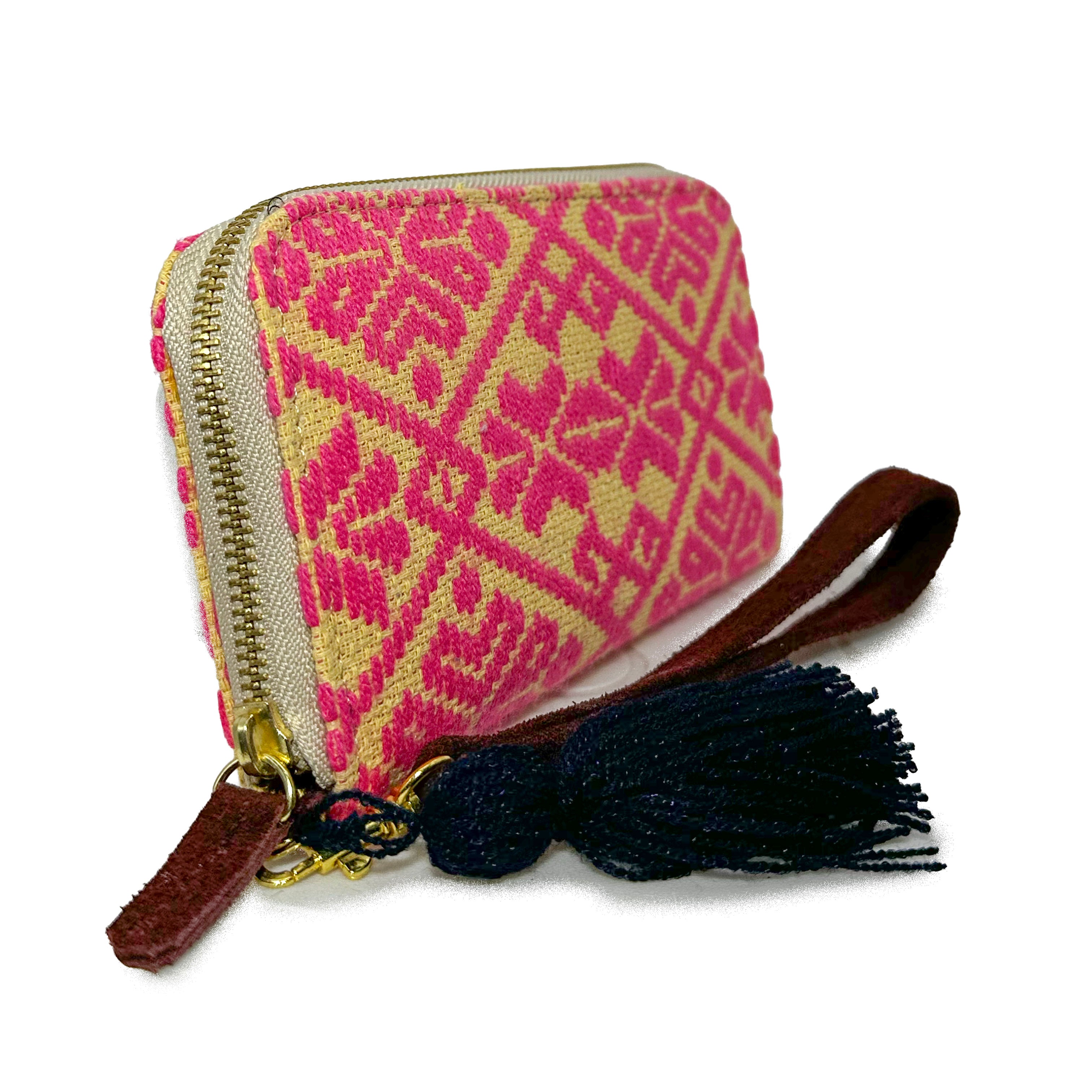 Cartera Bordado a mano "Magdalena" – Rosa – Raízal