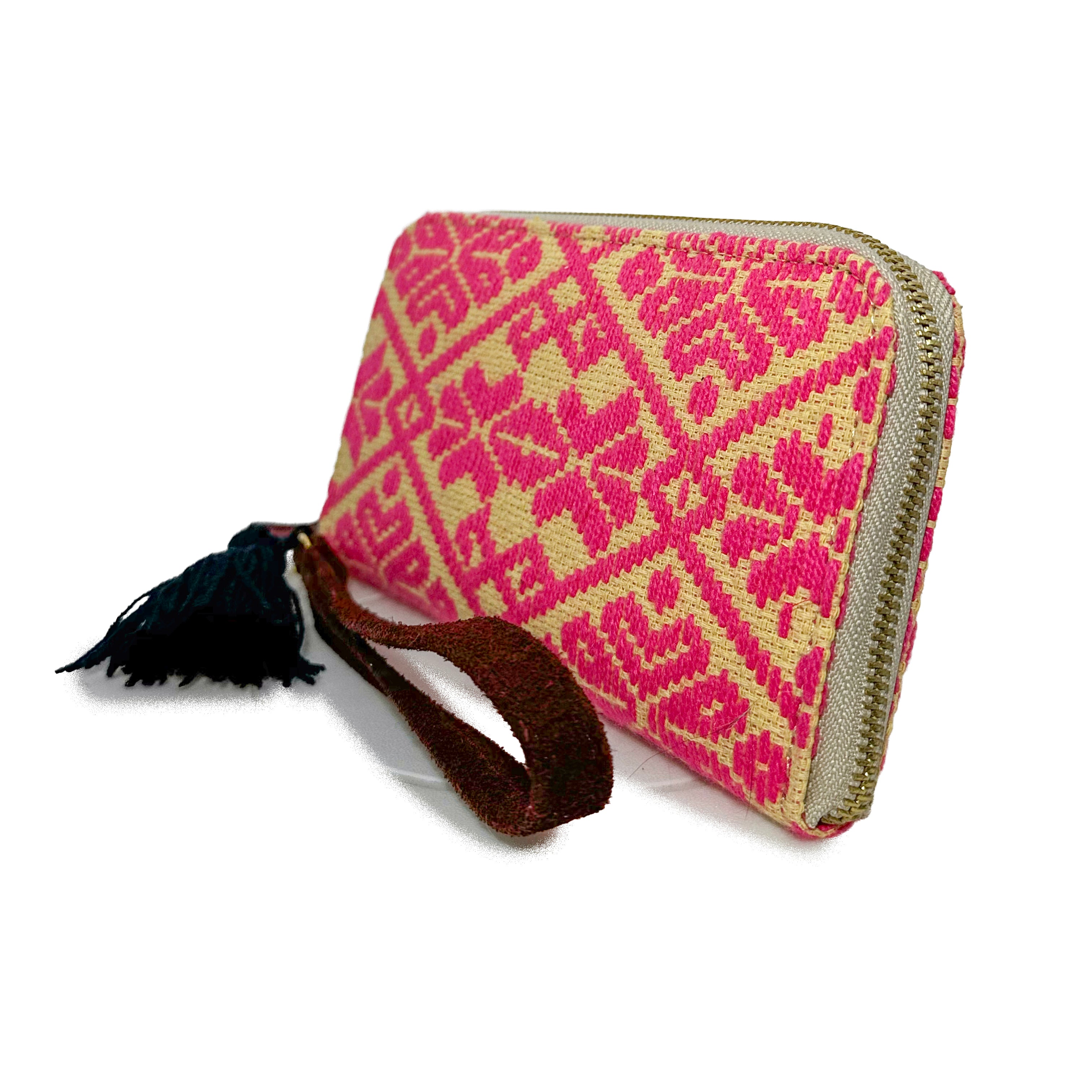 Cartera Bordado a mano "Magdalena" – Rosa – Raízal