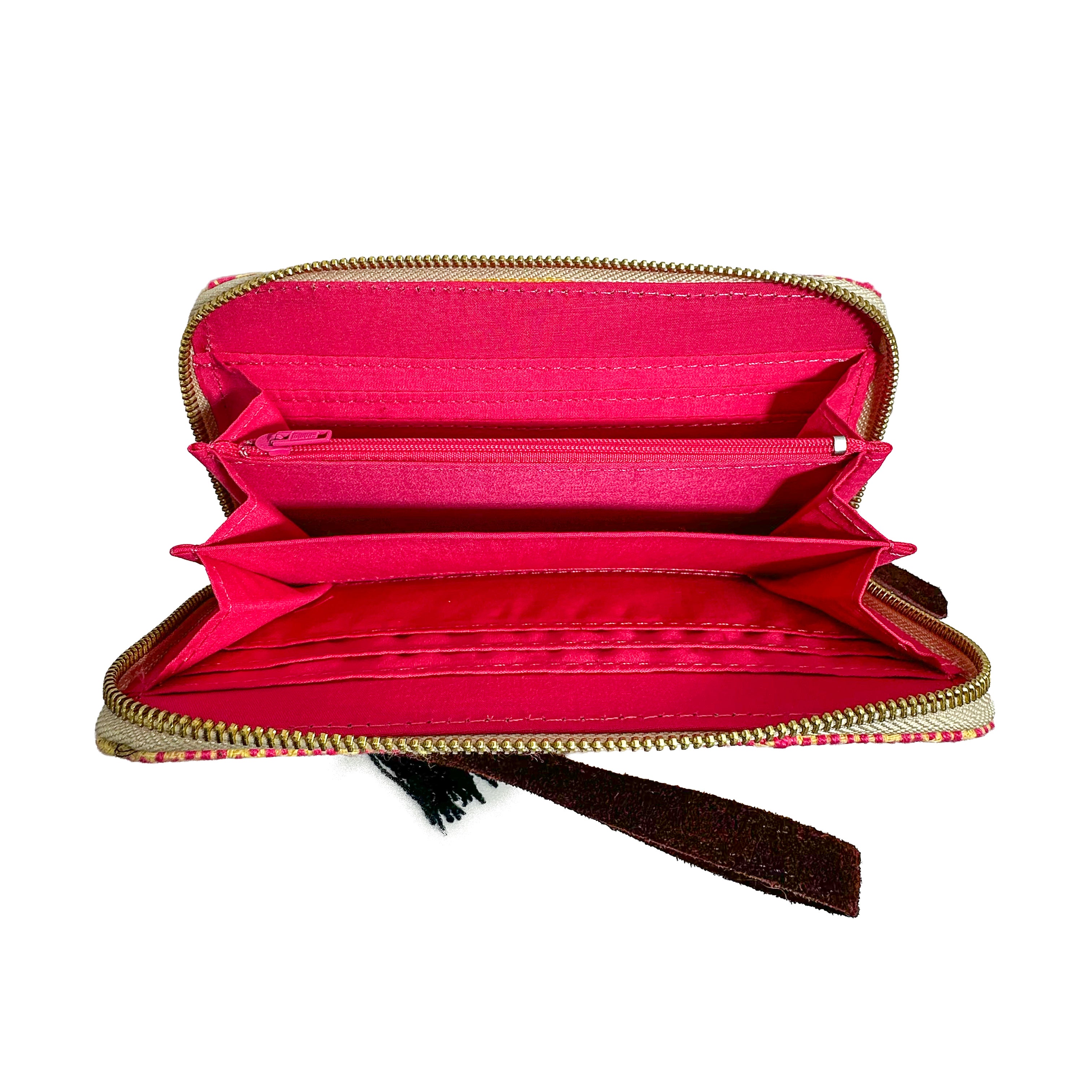 Cartera Bordado a mano "Magdalena" – Rosa – Raízal