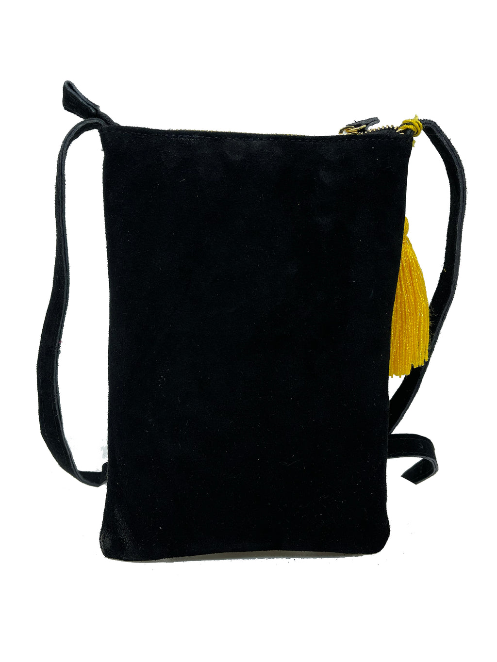 Crossbody Bordado a Mano "Angélica" – Negro – Raízal