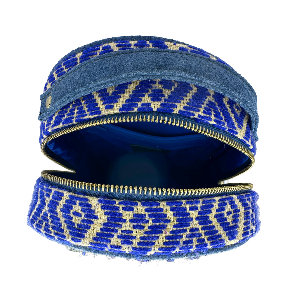 Mochila Bordado a mano "Luisa" – Azul – Raízal