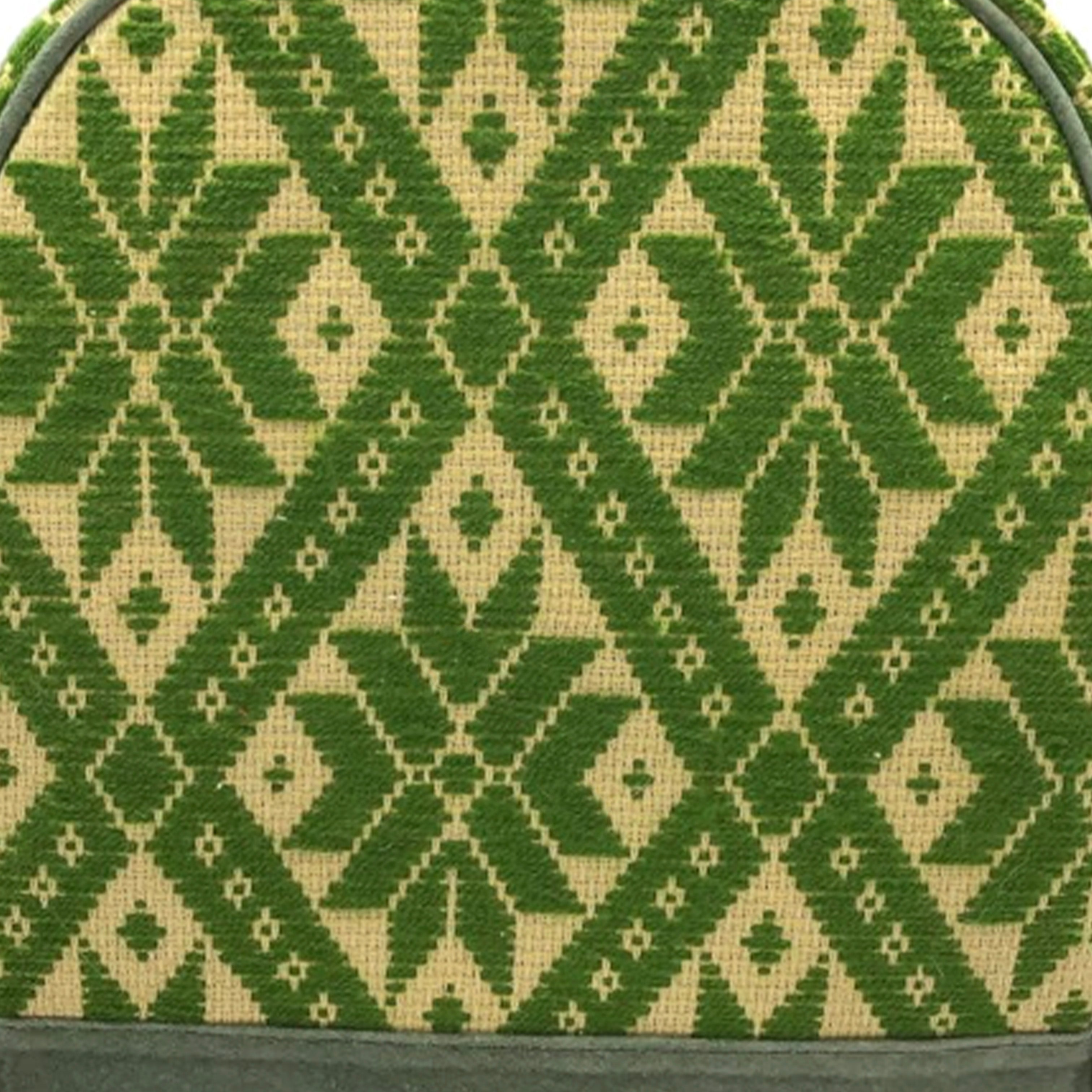 Mochila Bordado a mano "Luisa" – Verde – Raízal