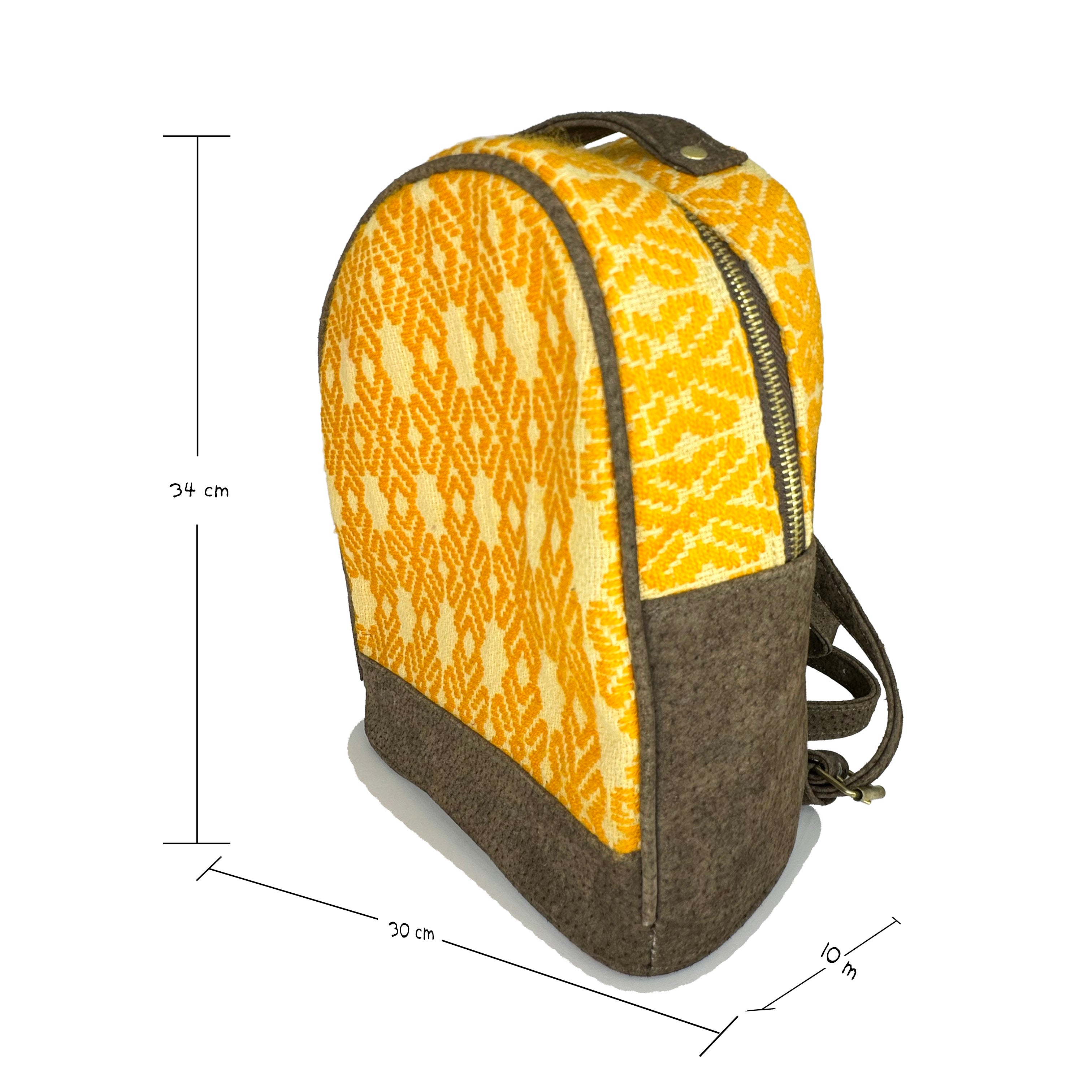Mochila Bordado a mano "Luisa" – Amarillo – Raízal