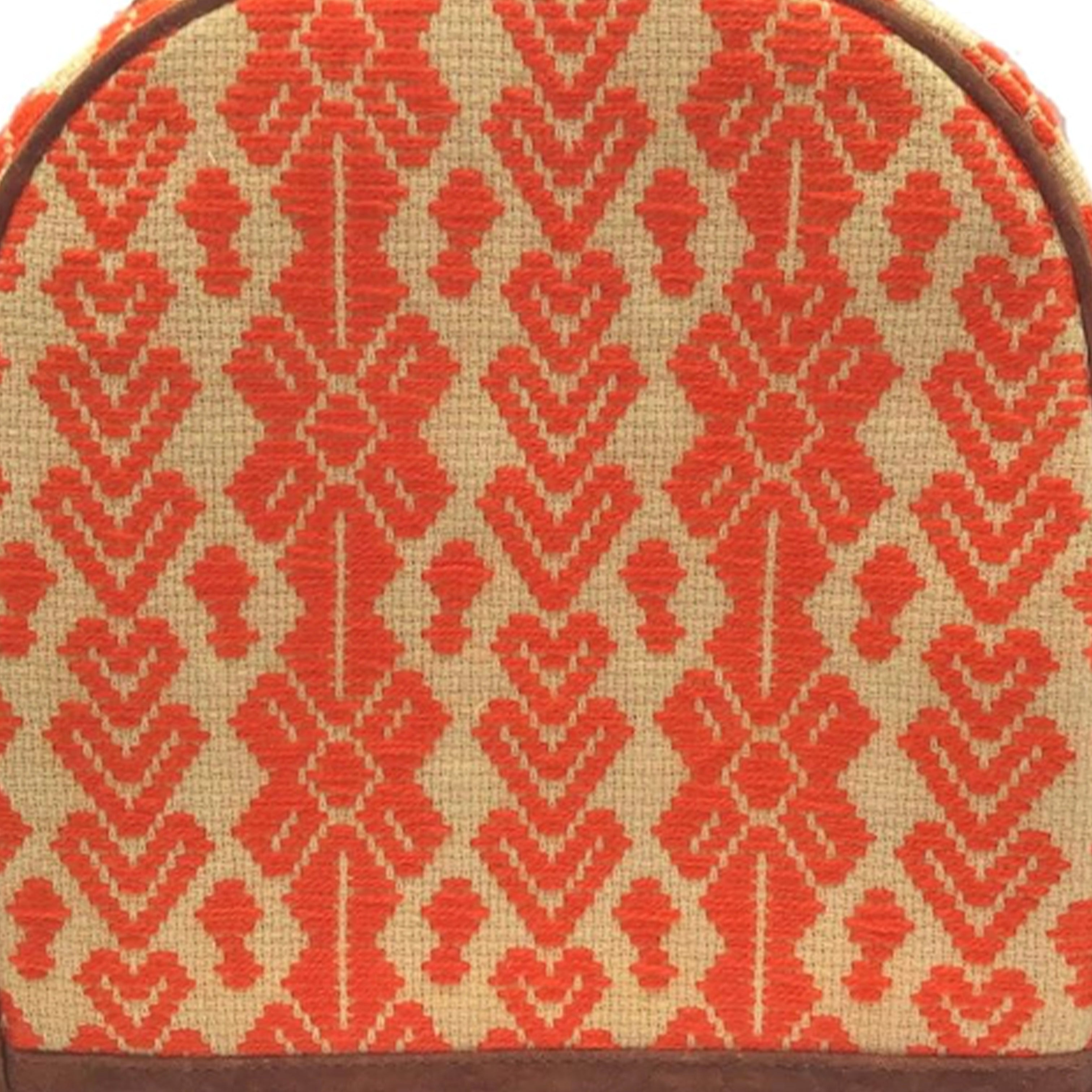 Mochila Bordado a mano "Luisa" – Naranja – Raízal