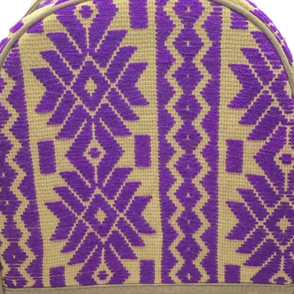 Mochila Bordado a mano "Luisa" – Morado – Raízal