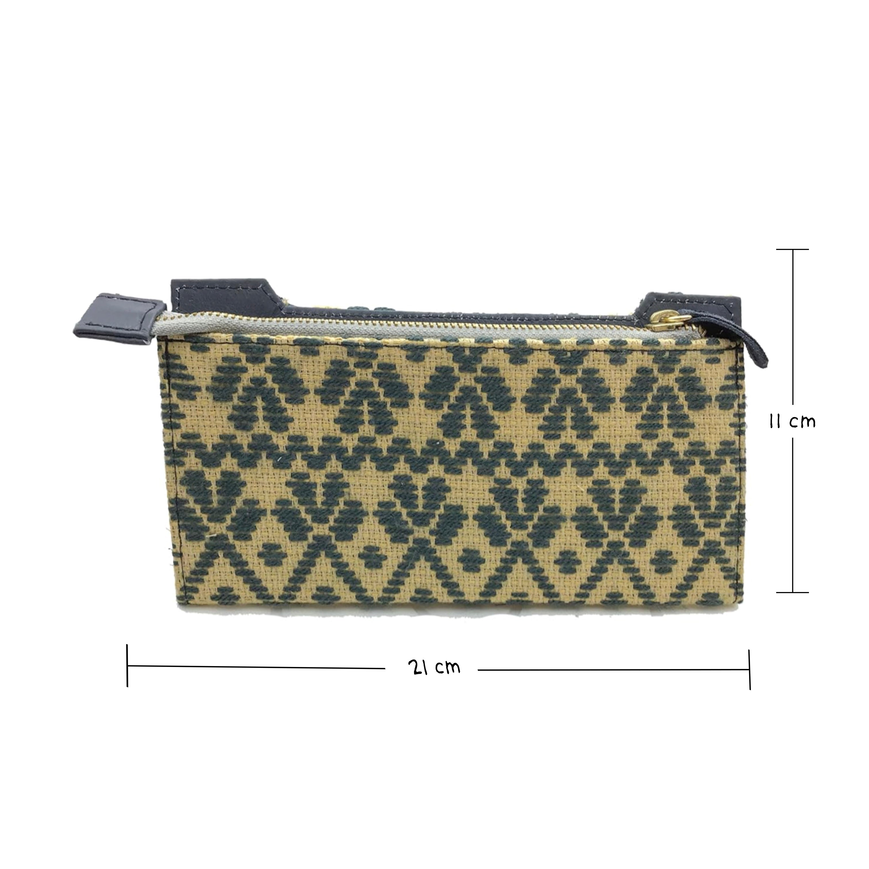 Cartera Bordado a mano "Ofelia" – Gris – Raízal
