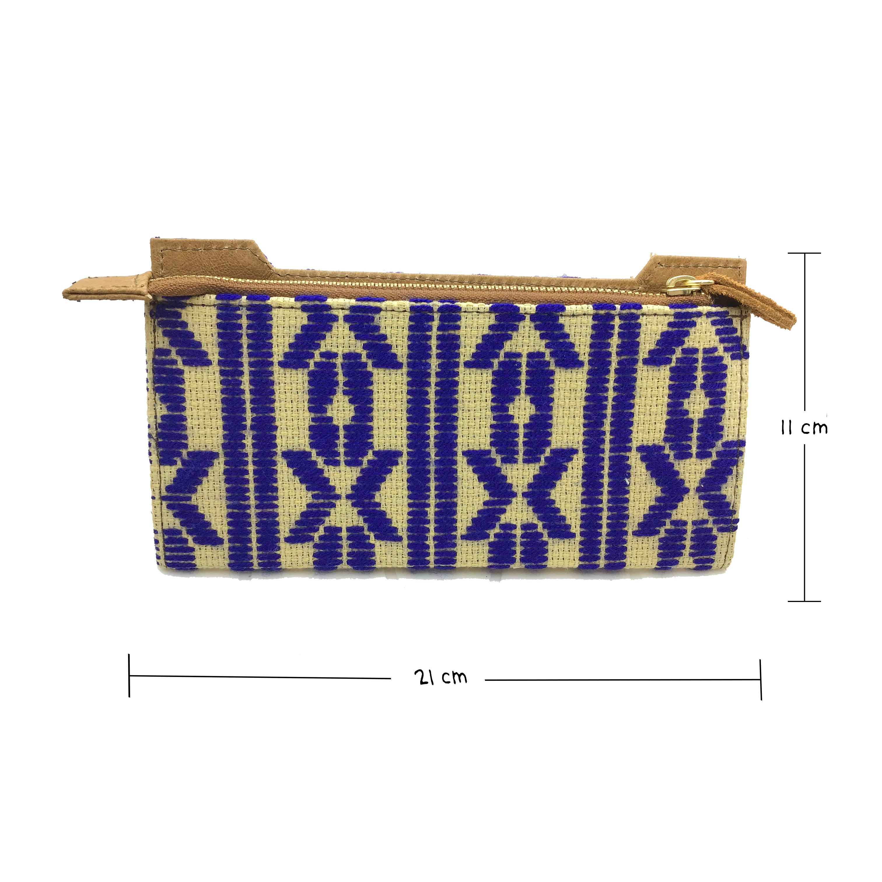 Cartera Bordado a mano "Ofelia" – Azul – Raízal