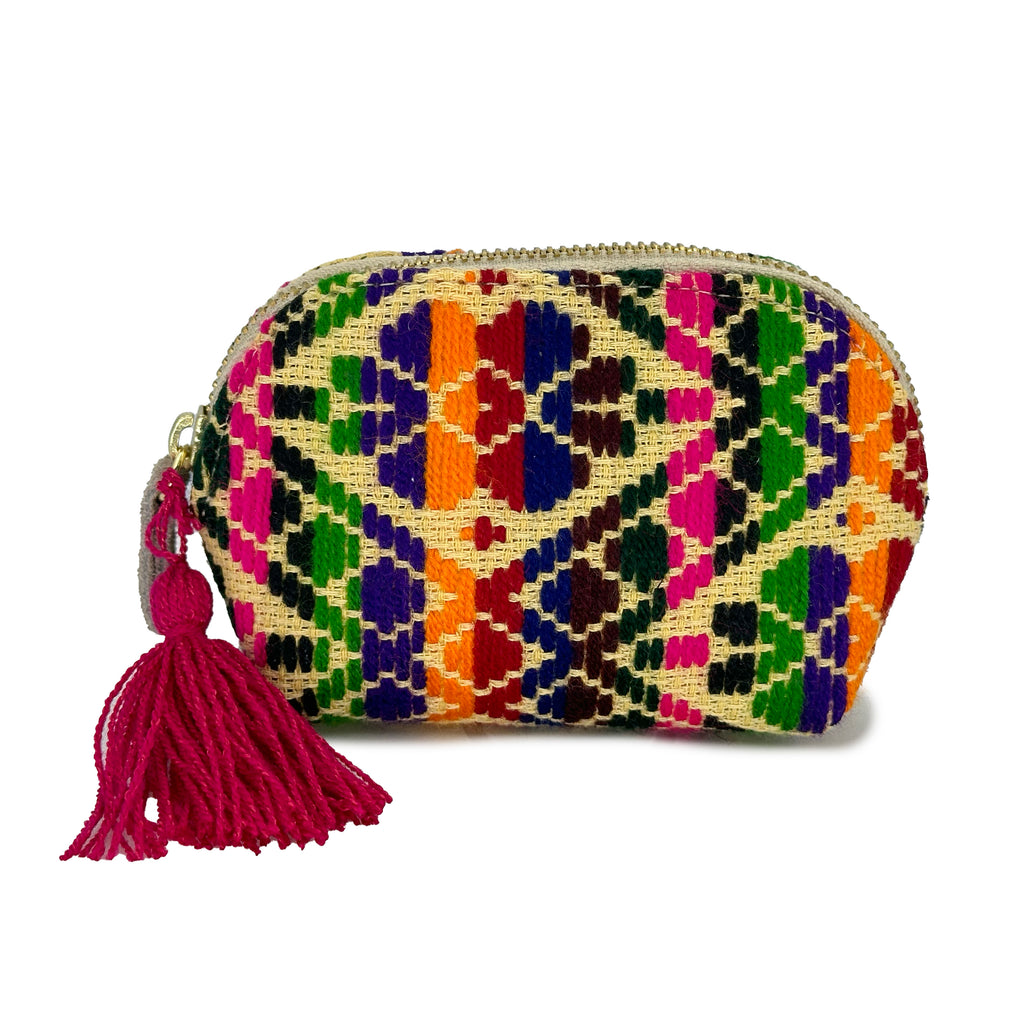 Monedero Bordado a Mano "Ernestina" – Multicolor – Raízal
