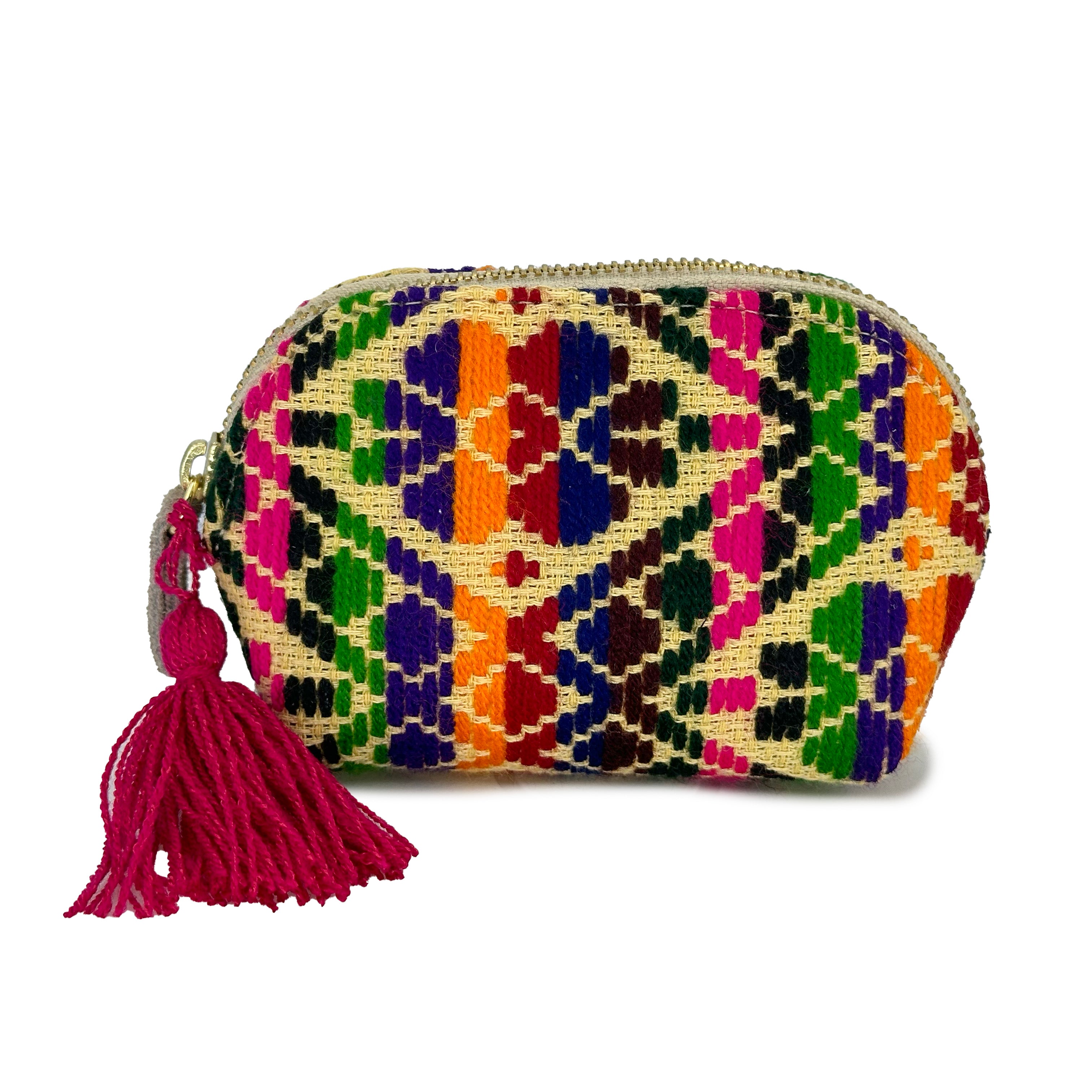 Monedero Bordado a Mano "Ernestina" – Multicolor – Raízal