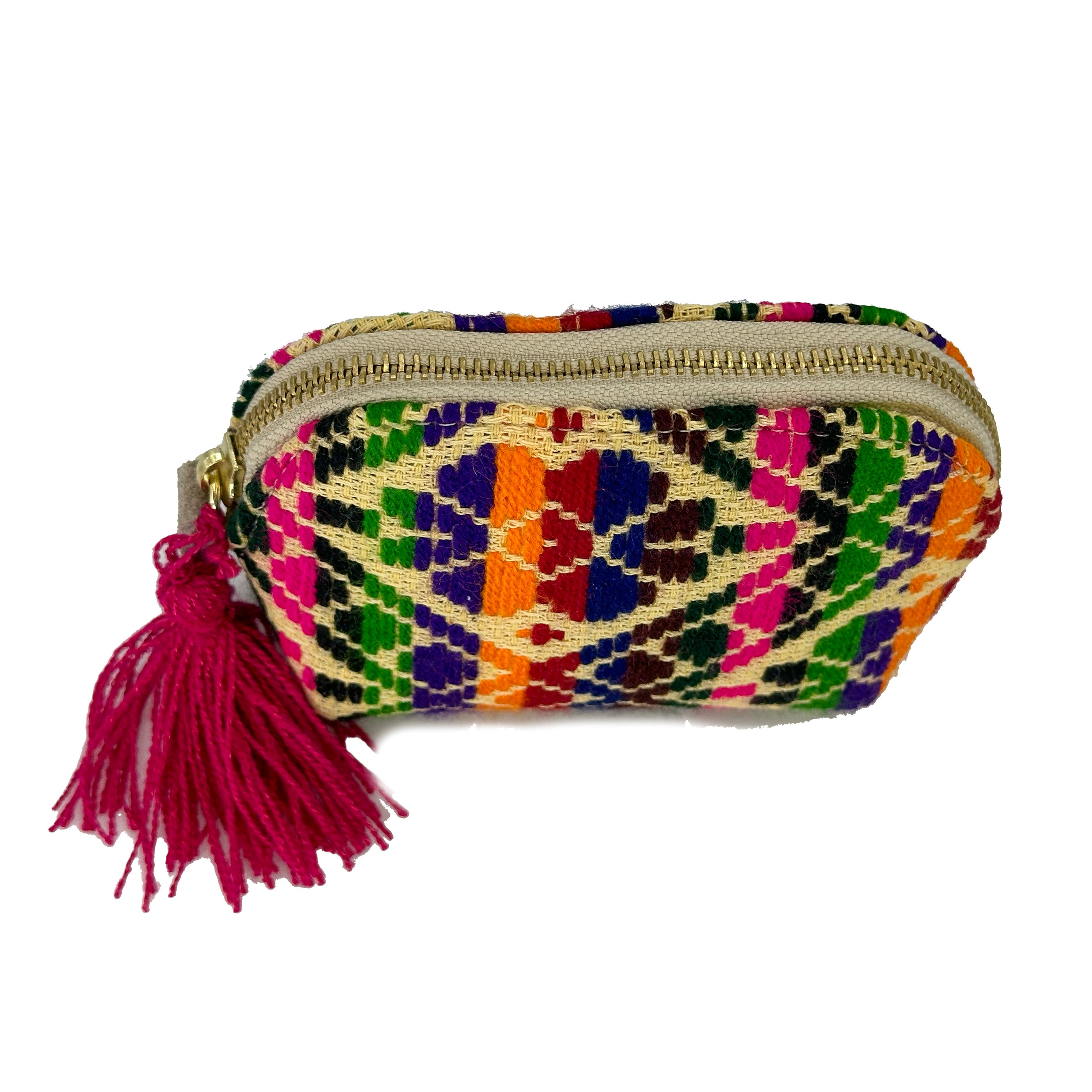 Monedero Bordado a Mano "Ernestina" – Multicolor – Raízal