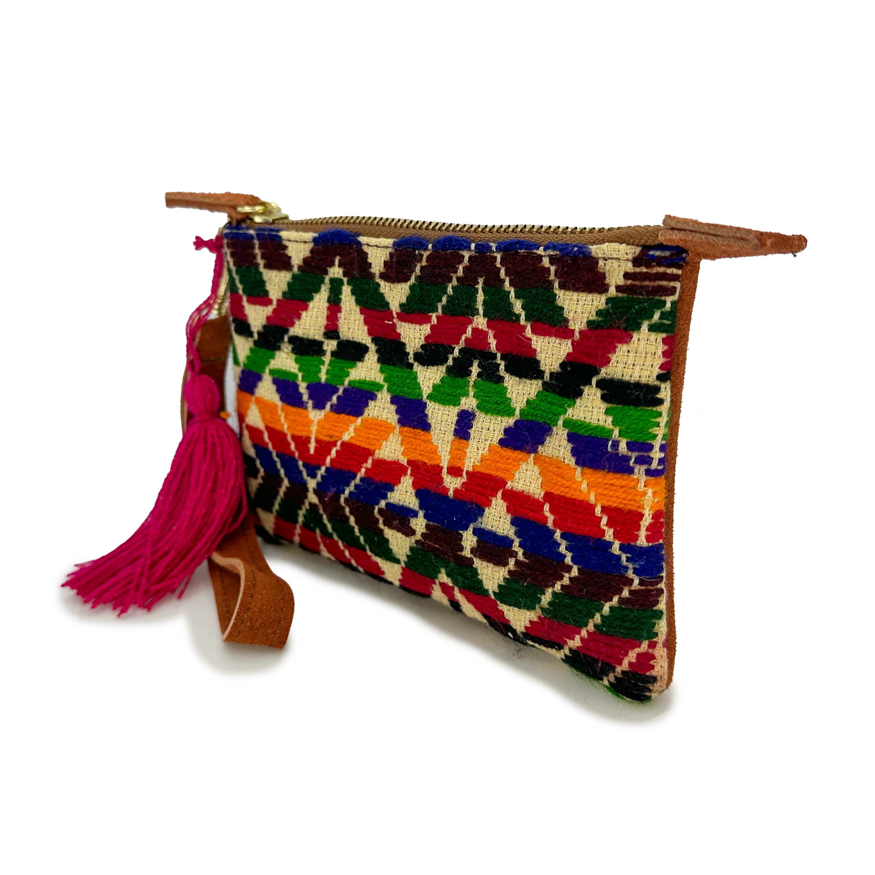 Muñequera Bordado a Mano "Rosario" – Multicolor – Raízal