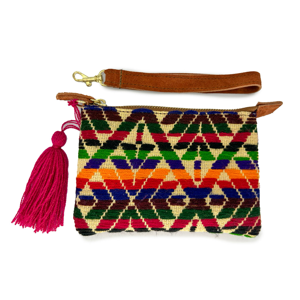 Muñequera Bordado a Mano "Rosario" – Multicolor – Raízal