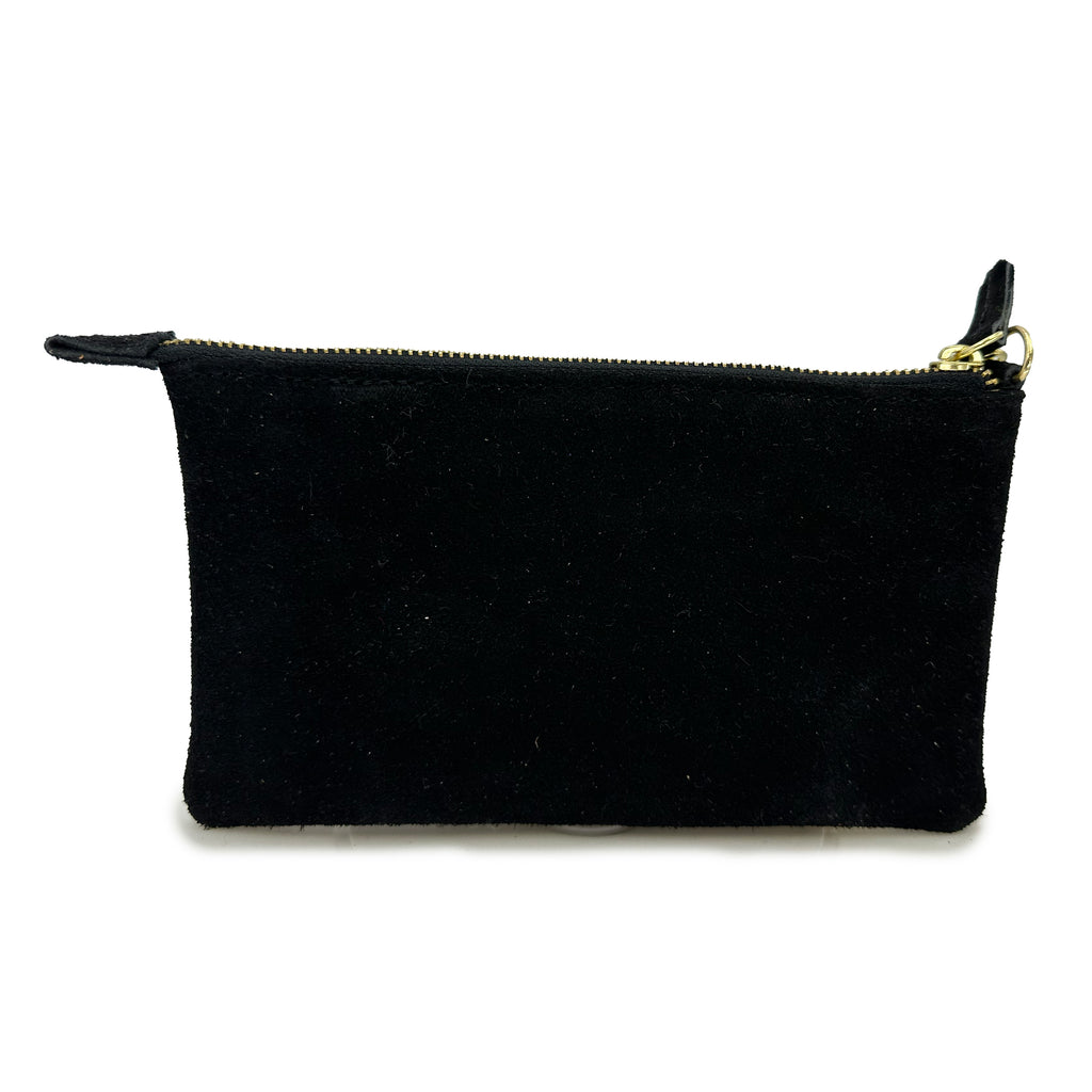 Muñequera Bordado a Mano "Erika" – Negro – Raízal