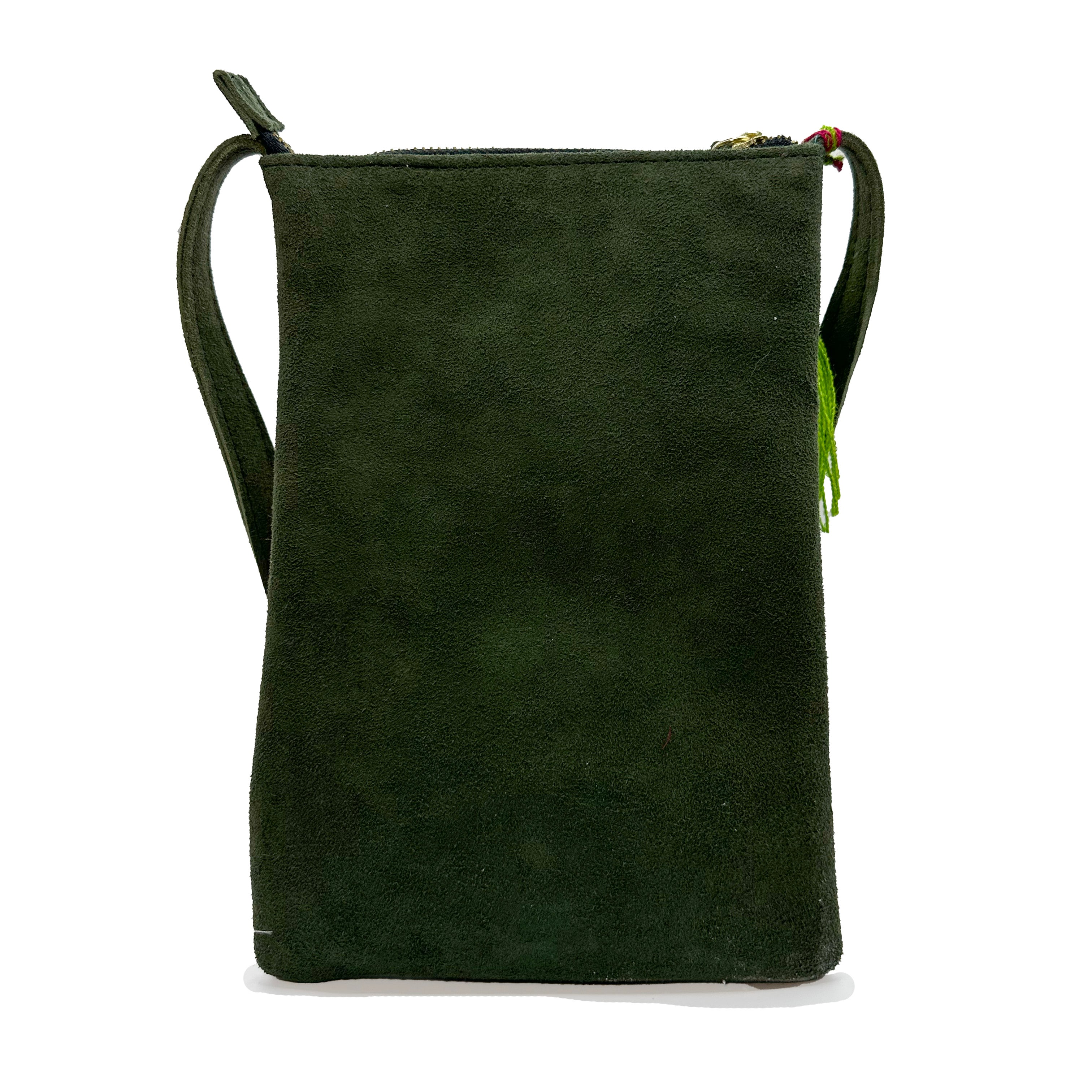 Crossbody Bordado a Mano "Angélica" – Verde – Raízal