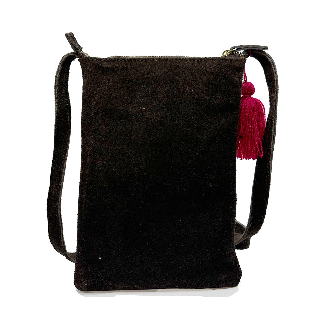 Crossbody Bordado a Mano "Angélica" – Rosa – Raízal