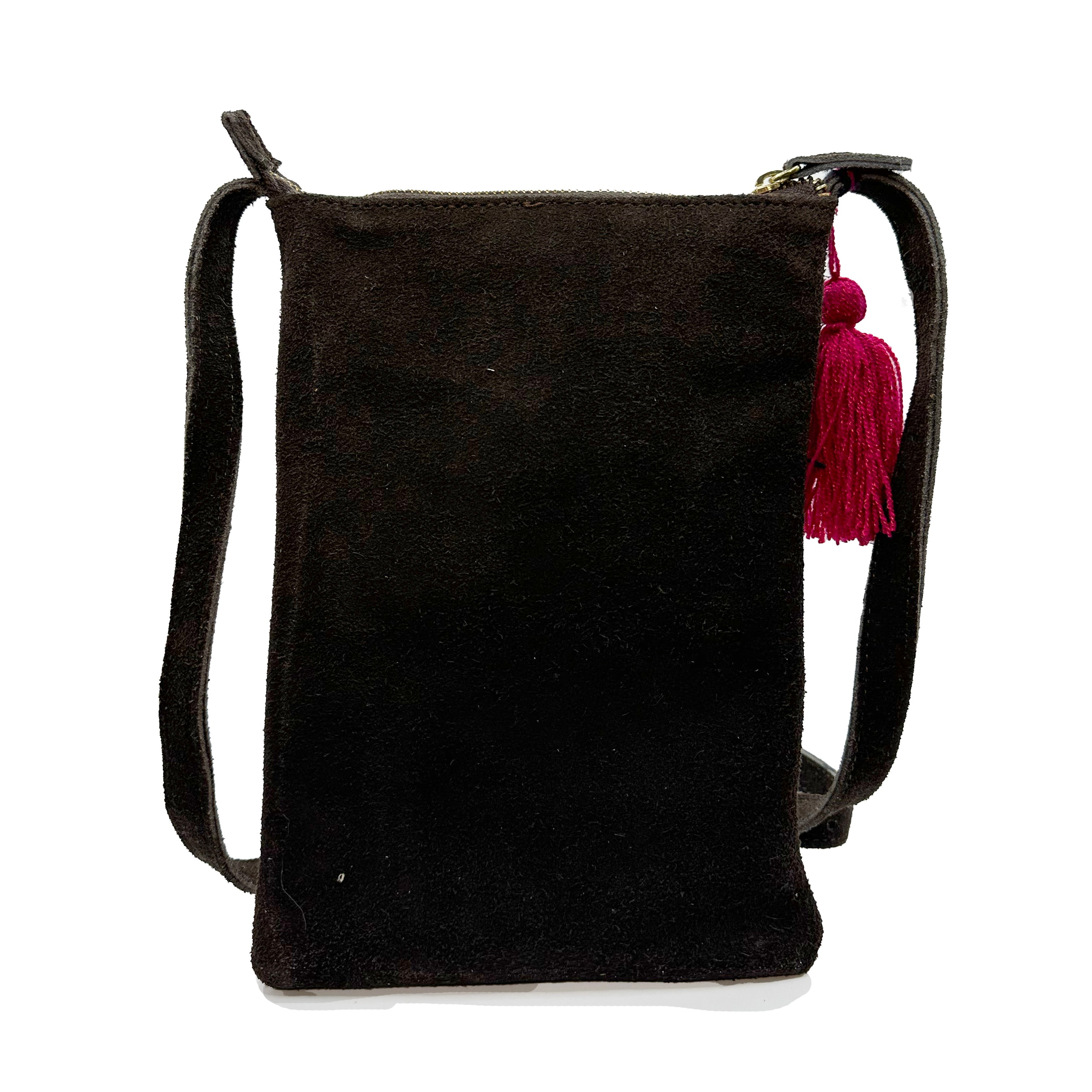 Crossbody Bordado a Mano "Angélica" – Rosa – Raízal