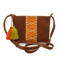 Crossbody Bordado a Mano "Vicenta" – Naranja – Raízal