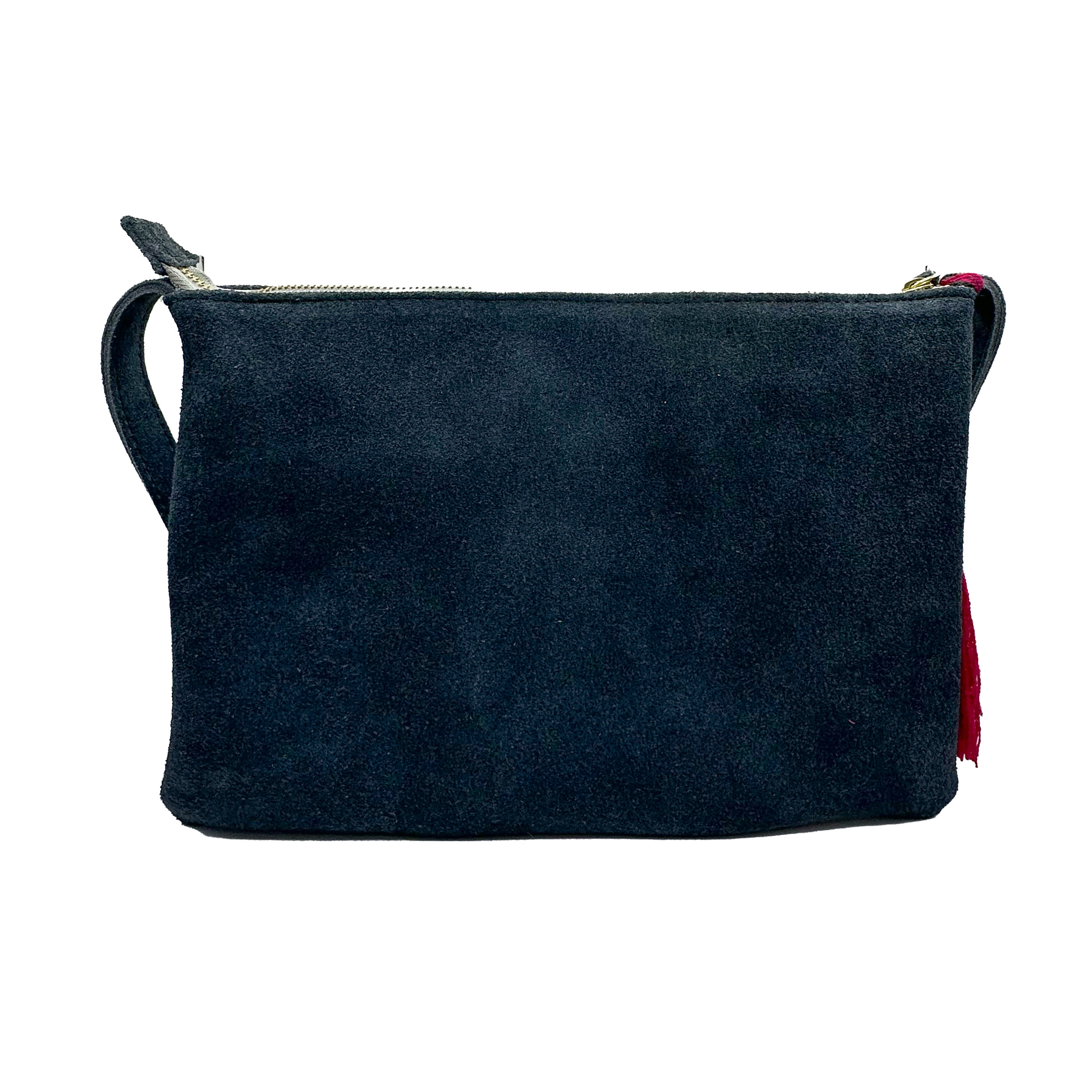 Crossbody Bordado a Mano "Vicenta" – Gris – Raízal