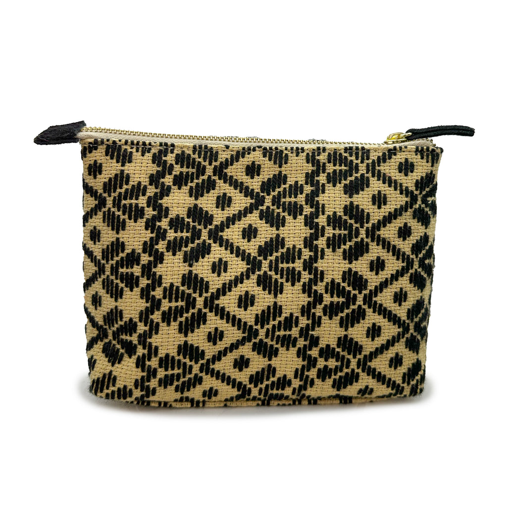 Cosmetiquera Bordado a mano "Cecilia" – Negro – Raízal