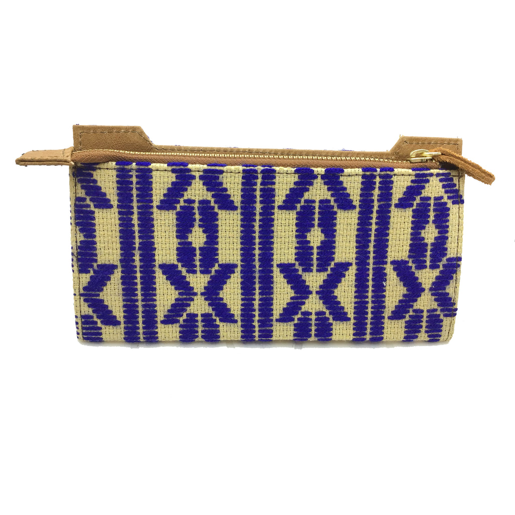 Cartera Bordado a mano "Ofelia" – Azul – Raízal
