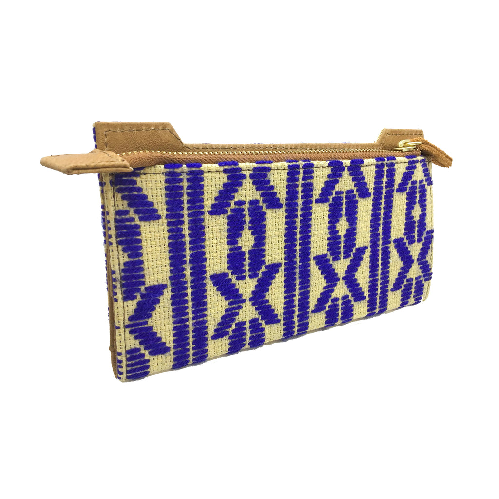 Cartera Bordado a mano "Ofelia" – Azul – Raízal