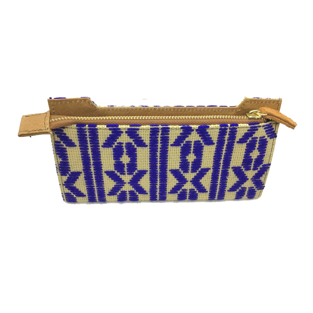 Cartera Bordado a mano "Ofelia" – Azul – Raízal