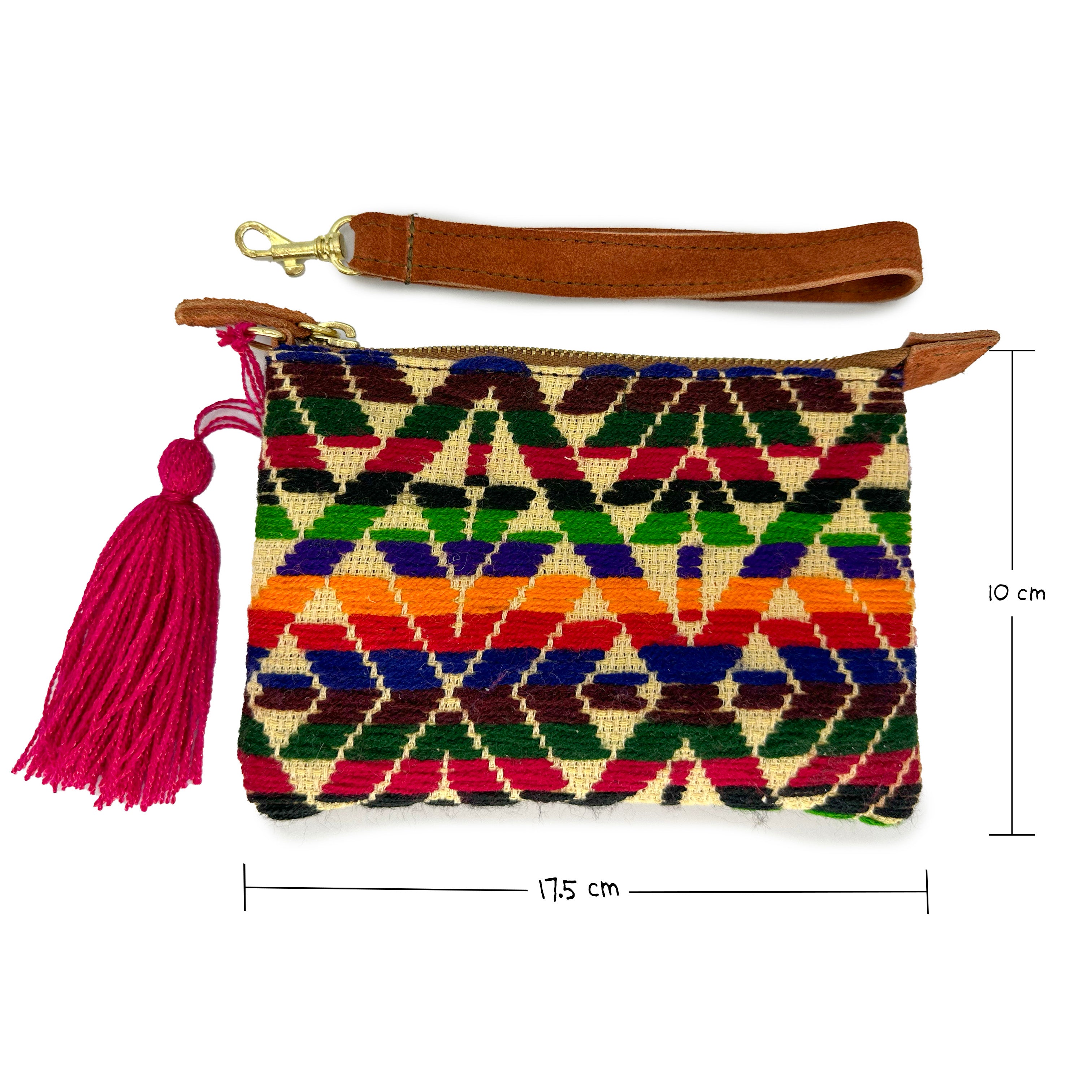 Muñequera Bordado a Mano "Rosario" – Multicolor – Raízal
