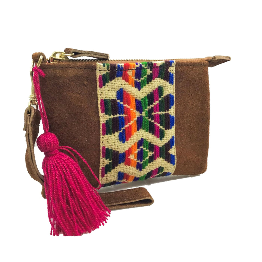 Muñequera Bordado a Mano "Rosario" – Multicolor – Raízal