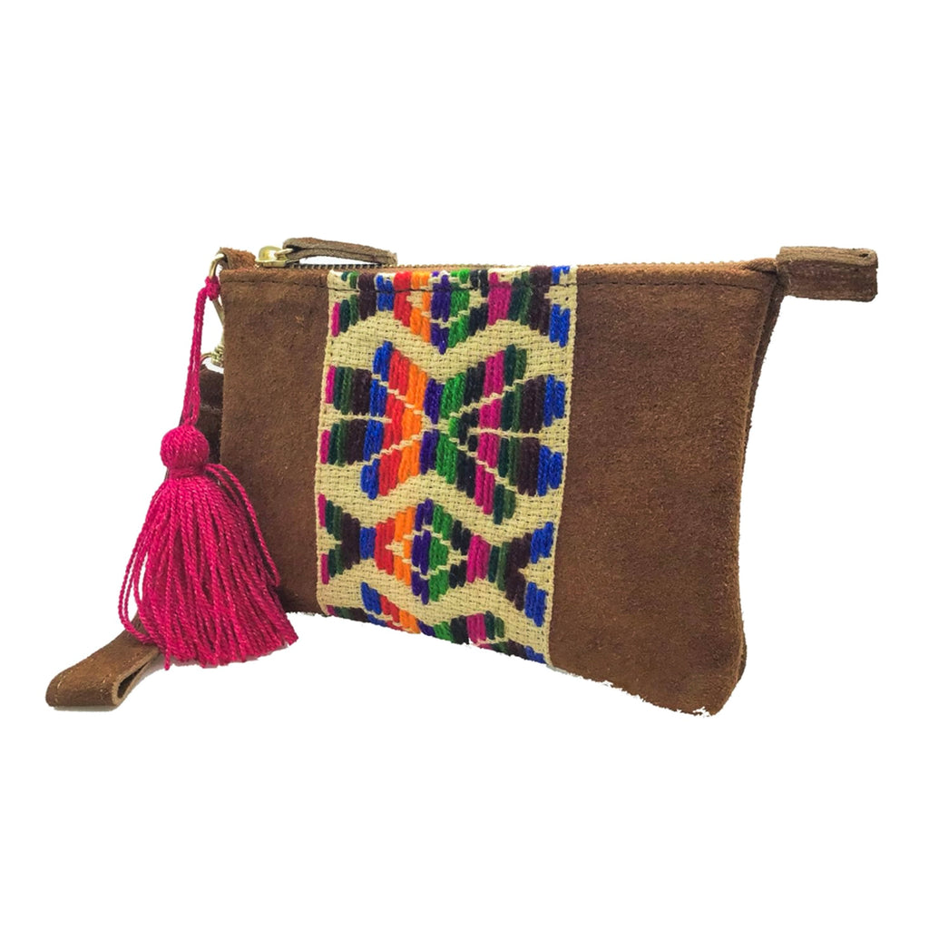 Muñequera Bordado a Mano "Rosario" – Multicolor – Raízal