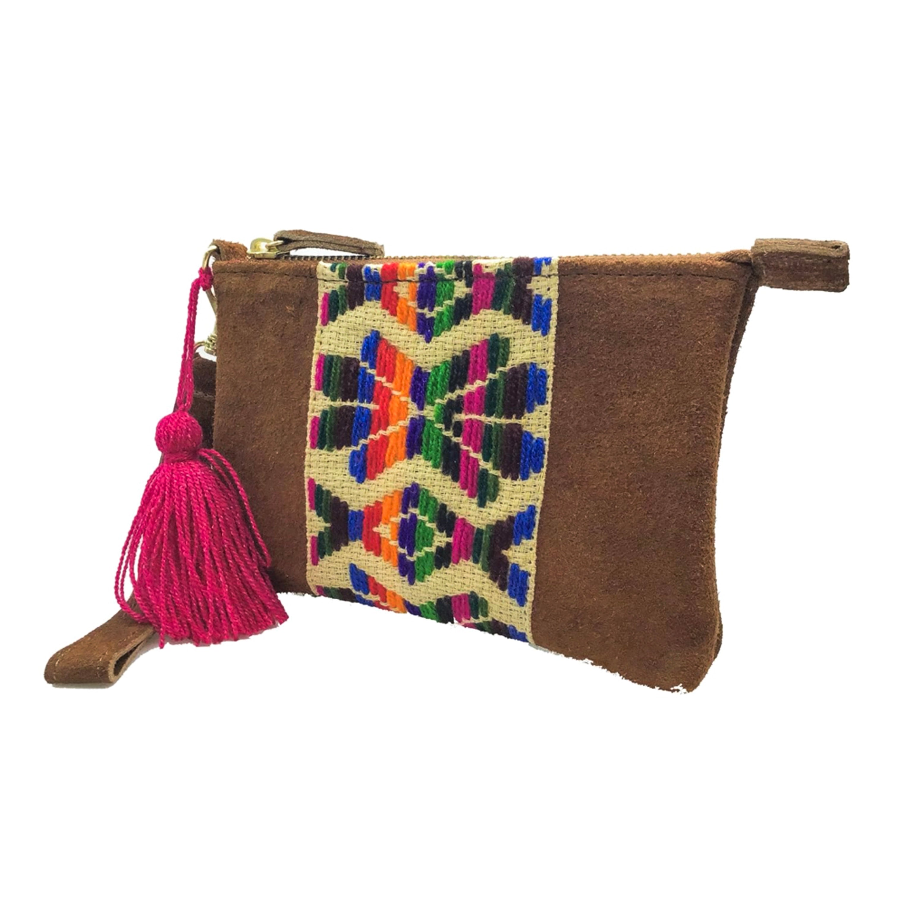 Muñequera Bordado a Mano "Rosario" – Multicolor – Raízal