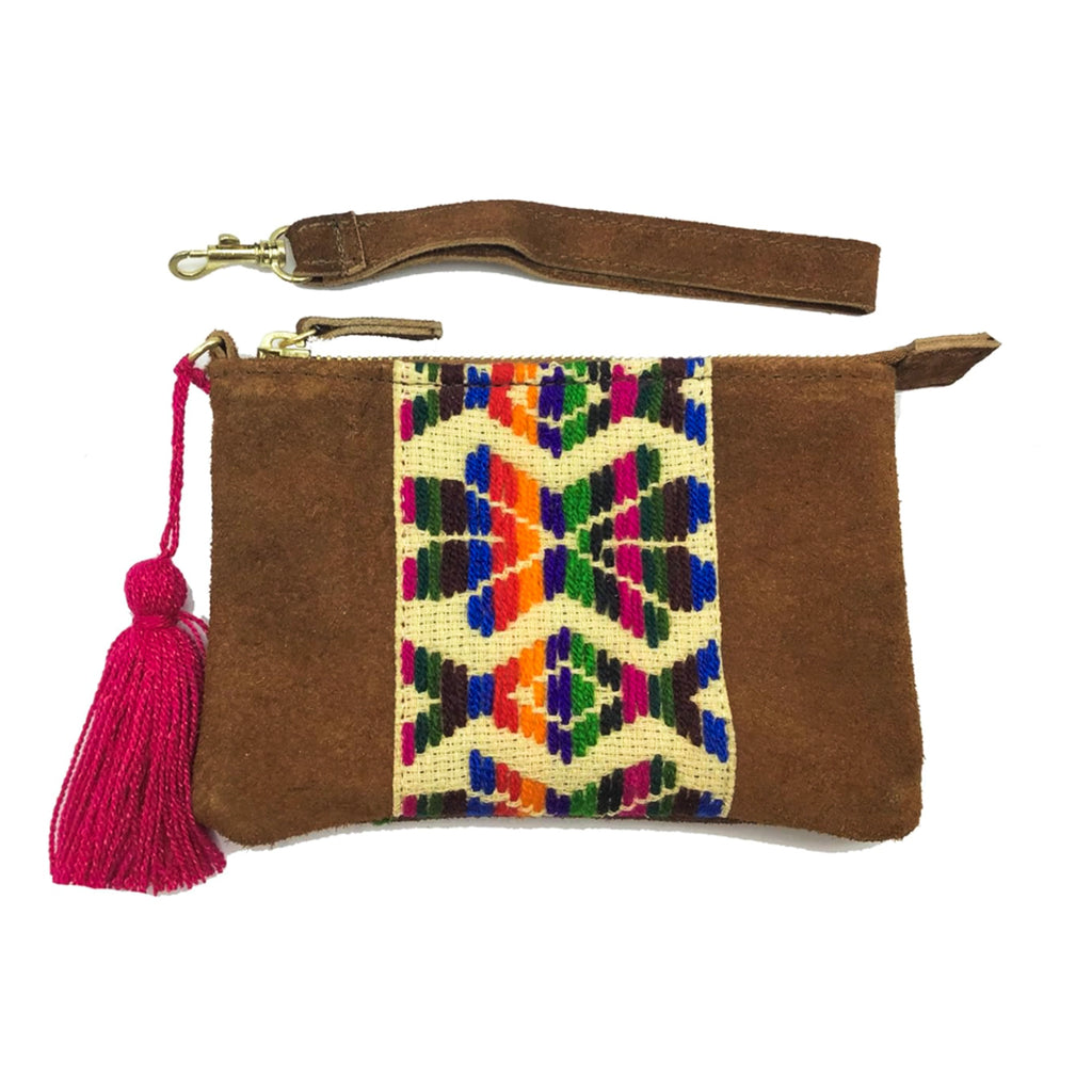Muñequera Bordado a Mano "Rosario" – Multicolor – Raízal