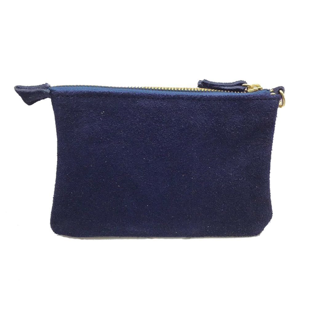Muñequera Bordado a Mano "Rosario" – Azul – Raízal